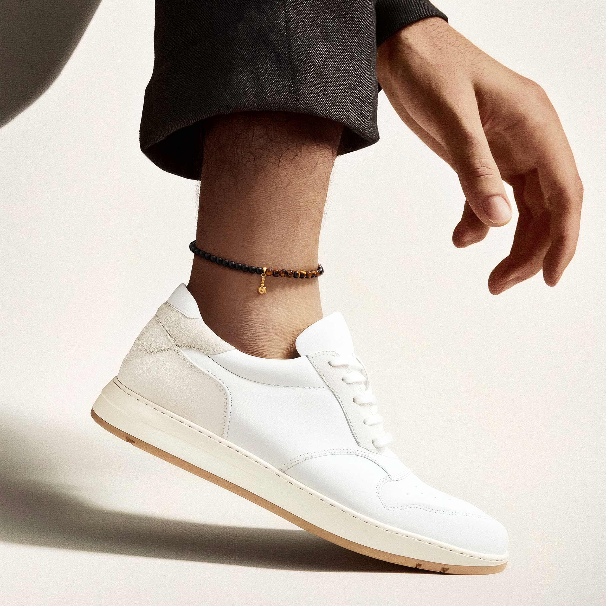 黑瑪瑙 金虎眼 雷神之鎚 男士腳鍊 - AWNL Taiwan