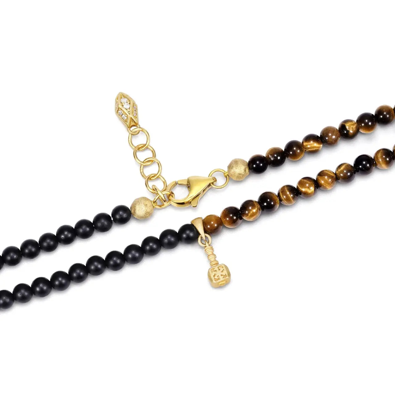 黑瑪瑙 金虎眼 雷神之鎚 男士腳鍊 - AWNL Taiwan