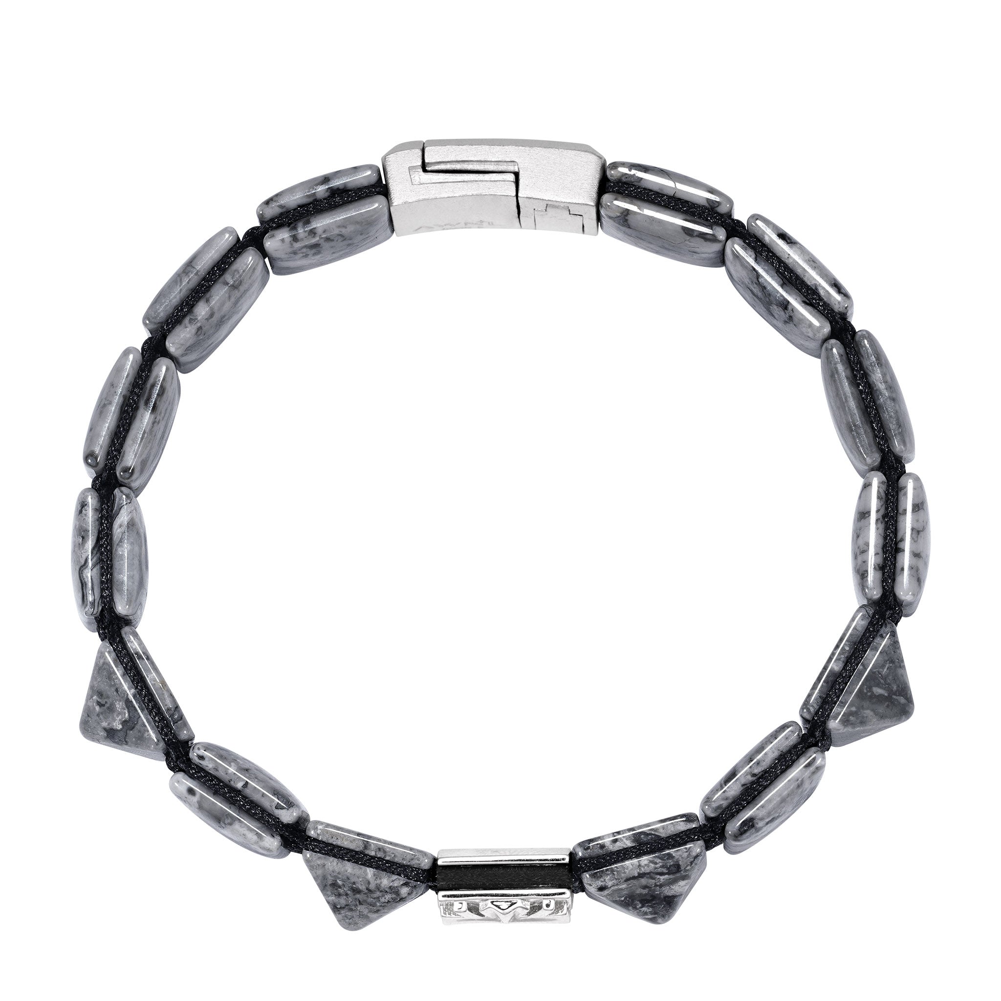 畢卡索石 騎士十字勳章 磁合扣 男士手鍊 - AWNL Taiwan