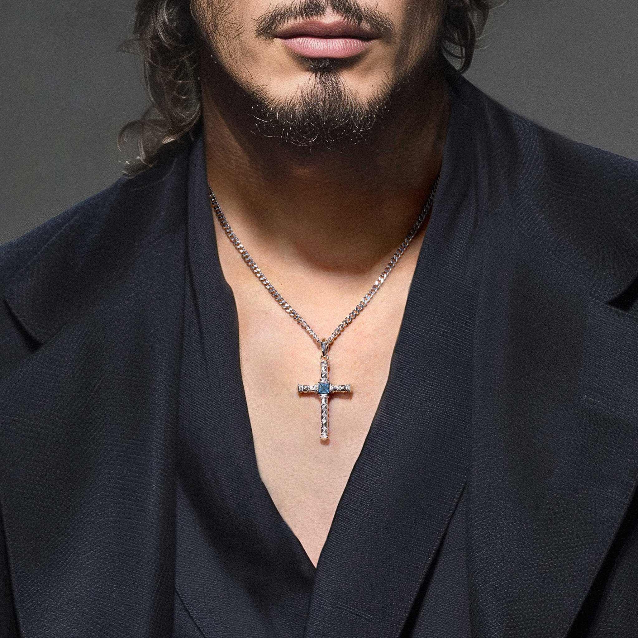 托帕石 盧恩十字架 項鍊 - AWNL Taiwan |北歐瑞典設計師品牌