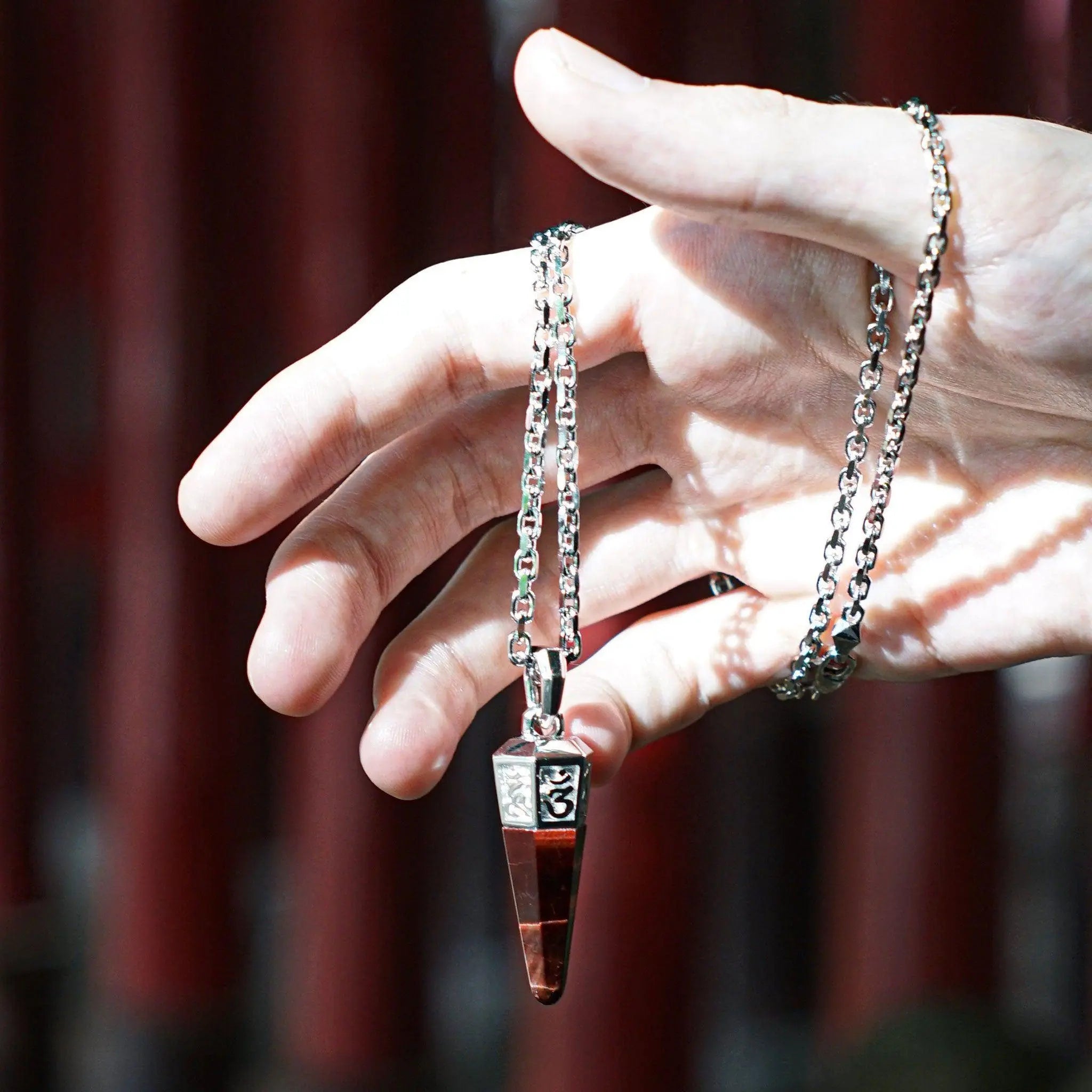 紅虎眼 六字真言 男士項鍊 - AWNL Taiwan