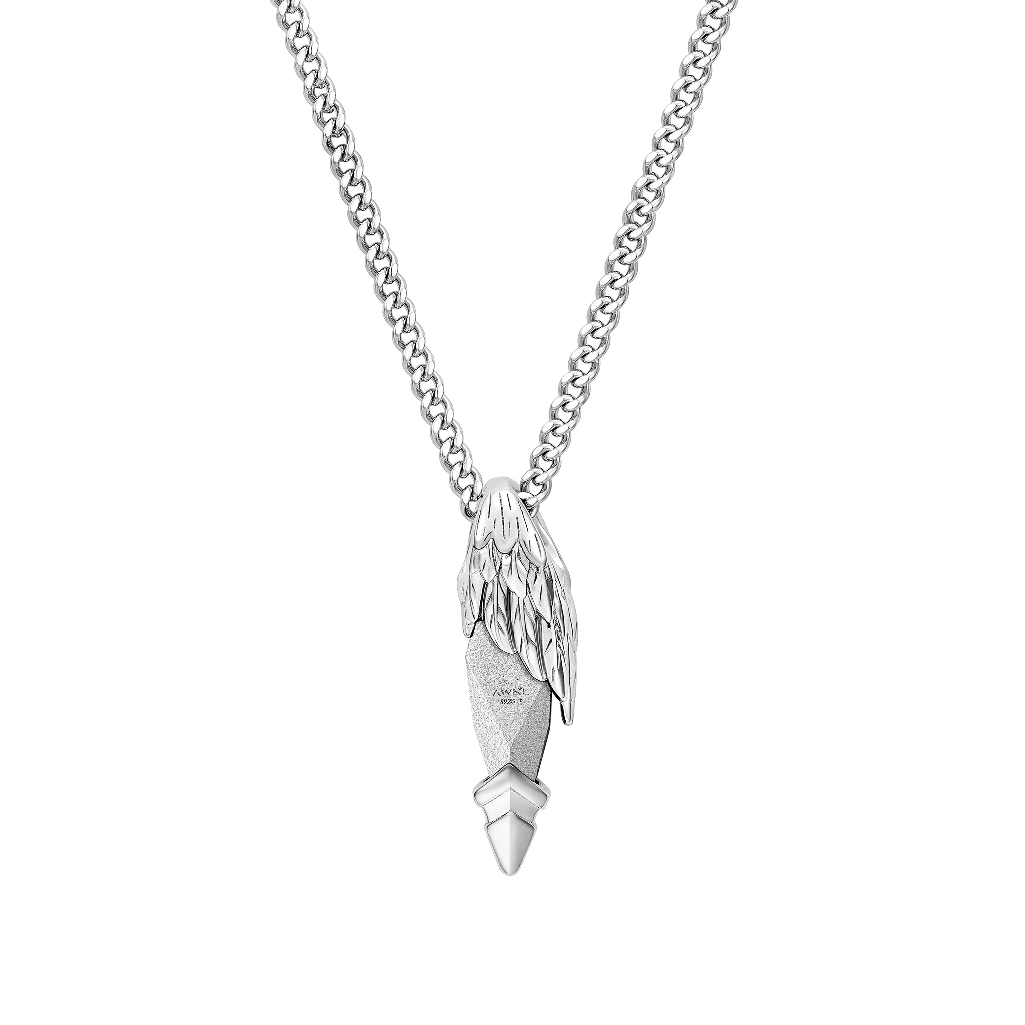 銀曜石 熾天使之翼 mini項鍊 - AWNL Taiwan