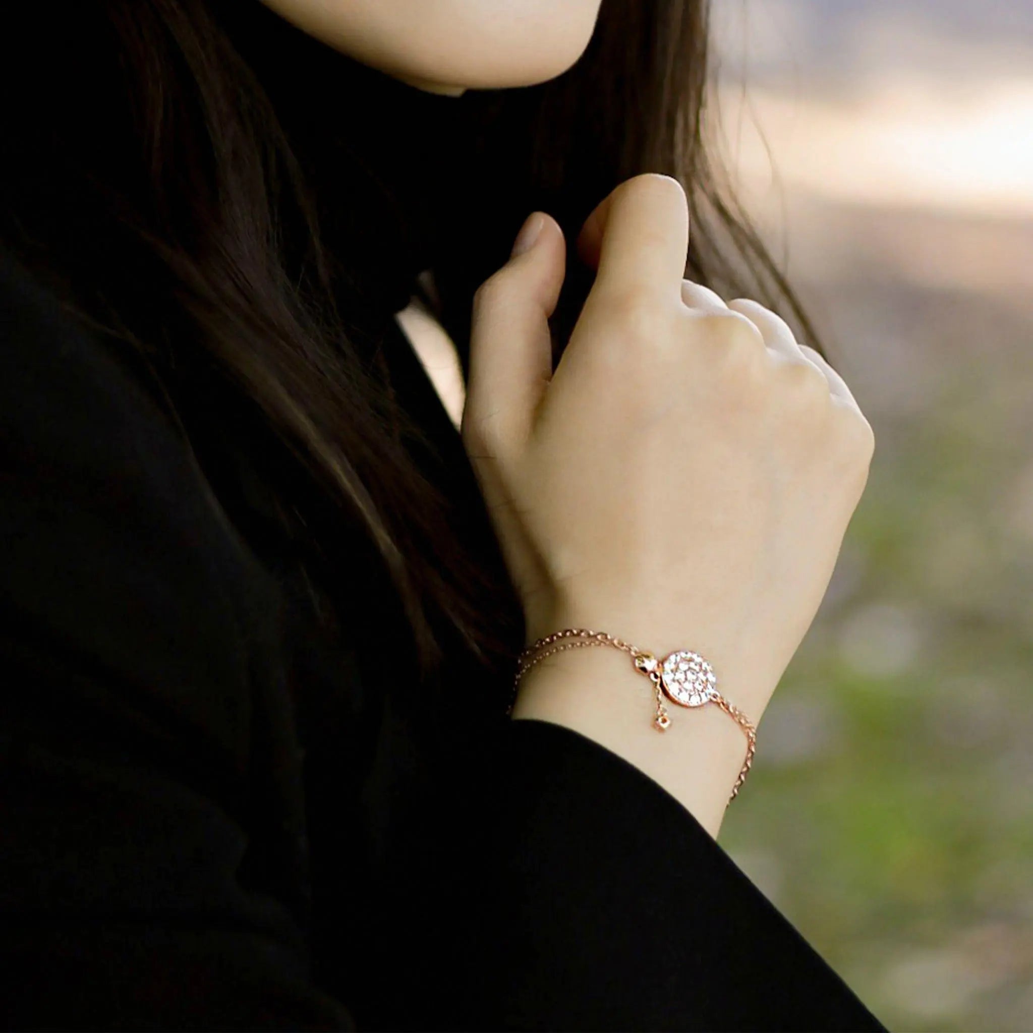 純銀 暗夜繁星 女士手鍊 - AWNL Taiwan