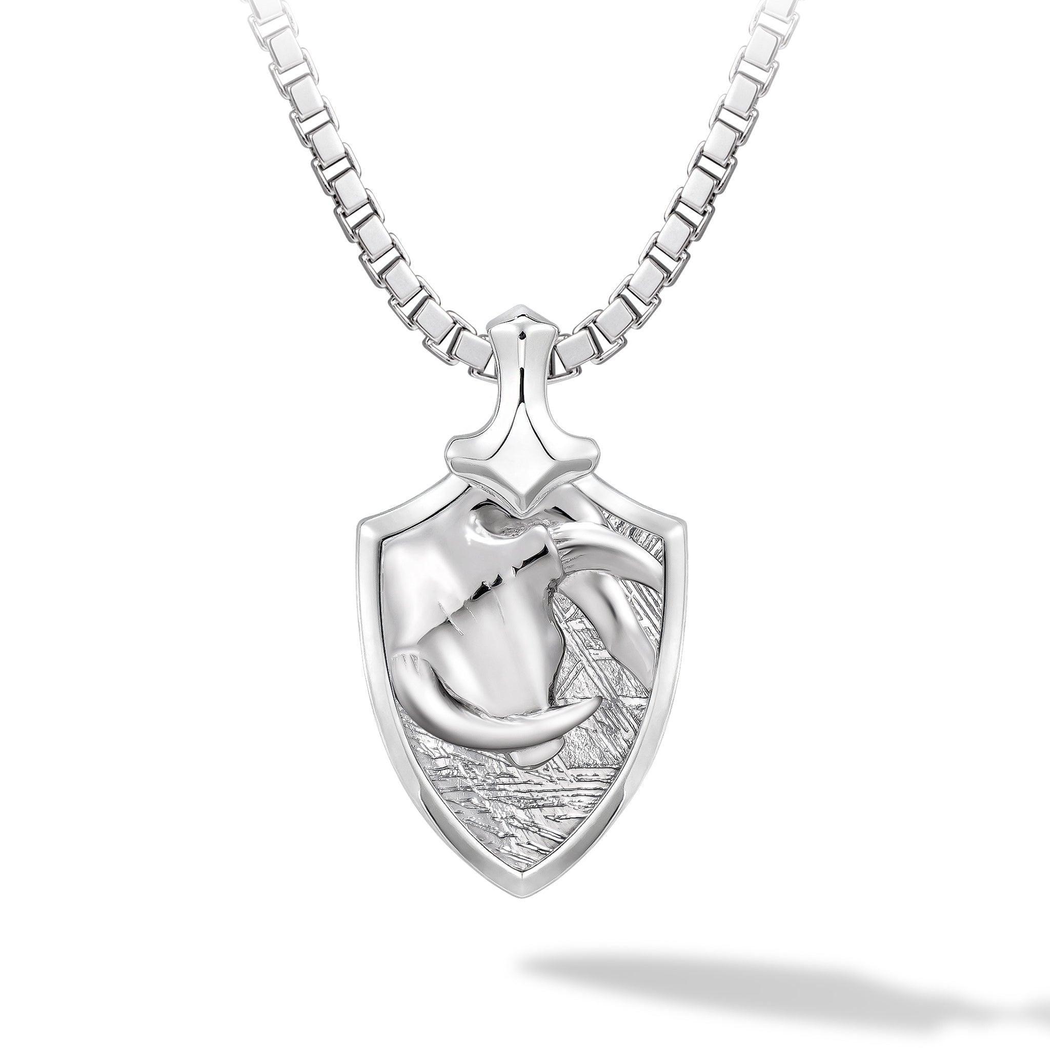 瑞典隕石 十二星座 金牛座 男士吊墜銀項鍊|AWNL 瑞典設計輕珠寶