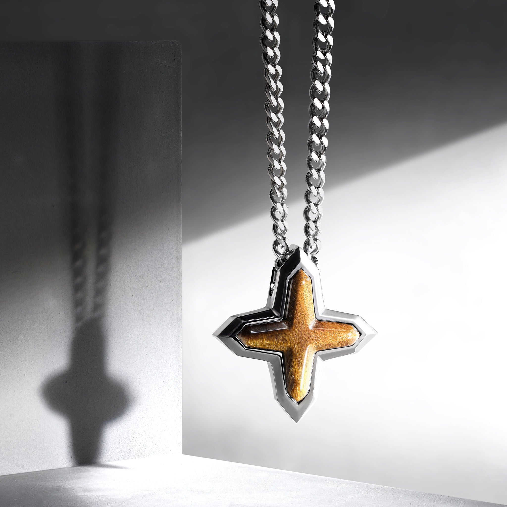 金虎眼 天狼十字星 男士項鍊