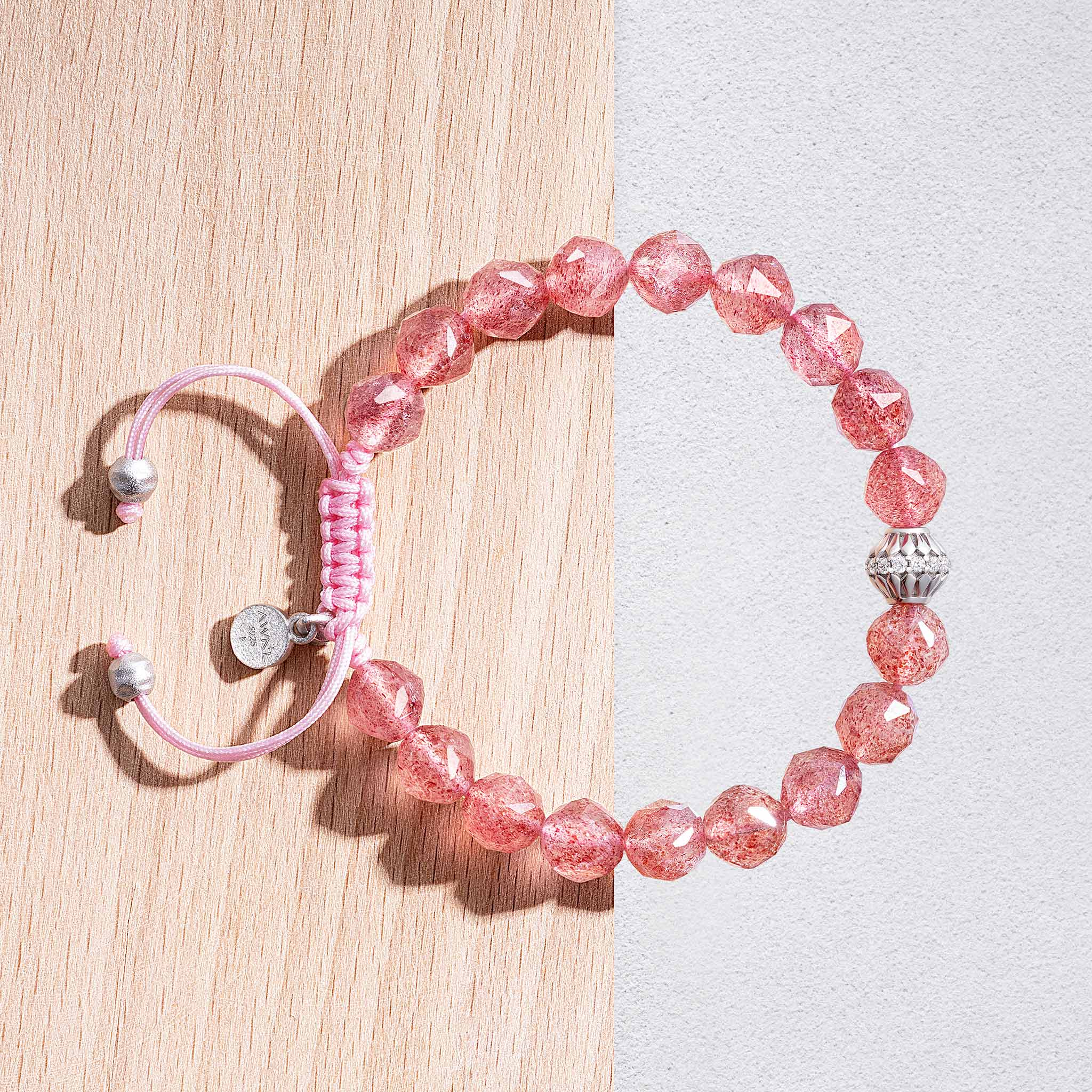 草莓晶 雲莓 女士手鍊 - AWNL Taiwan