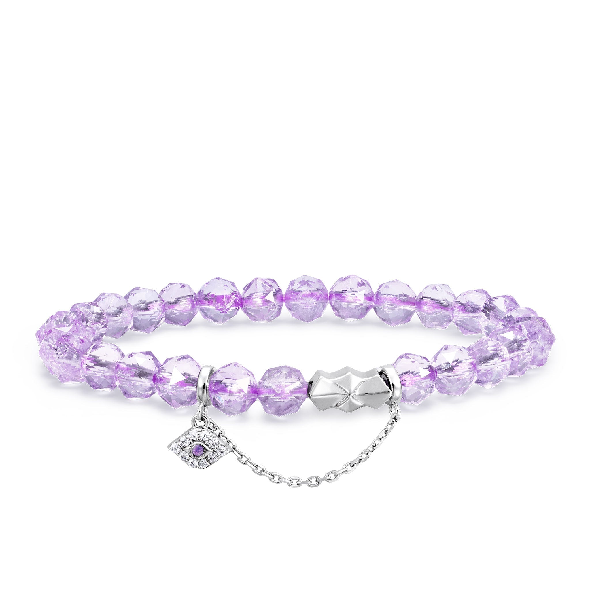 紫水晶 守護惡魔之眼 女士手鍊 - AWNL Taiwan