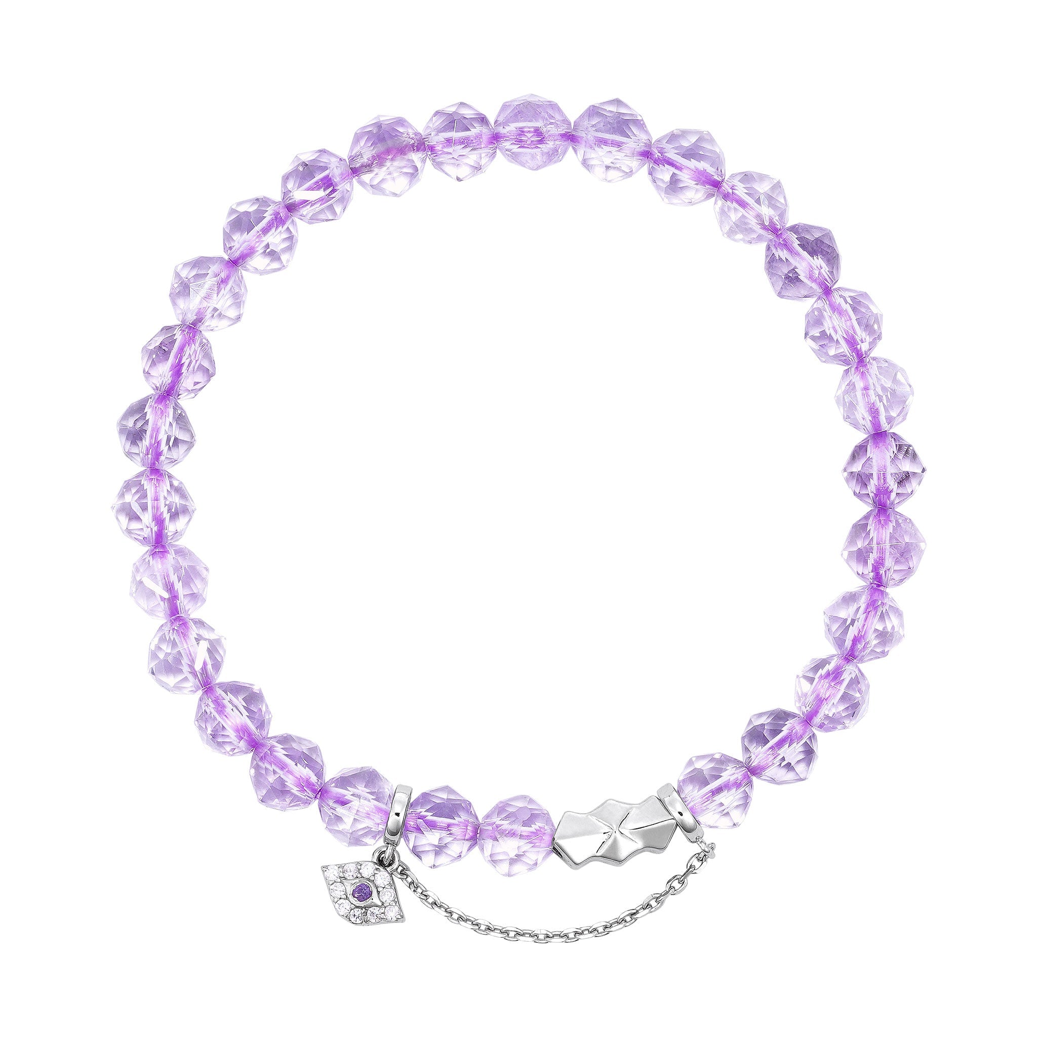 紫水晶 守護惡魔之眼 女士手鍊 - AWNL Taiwan