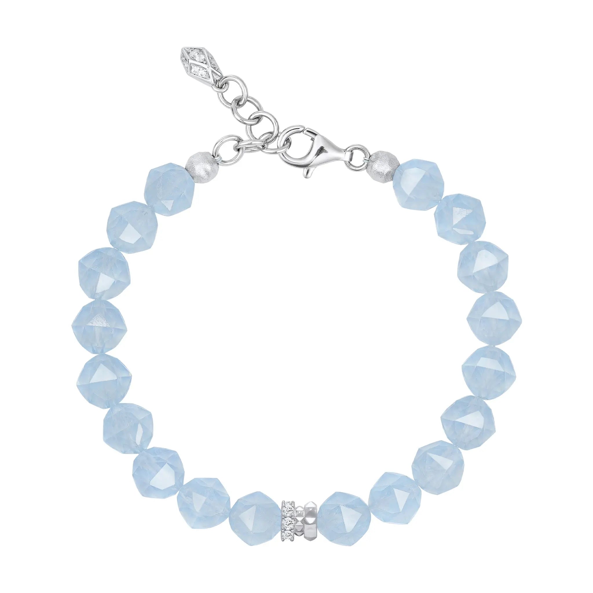 海藍寶石 刺梨薔薇 女士手鍊 - AWNL Taiwan