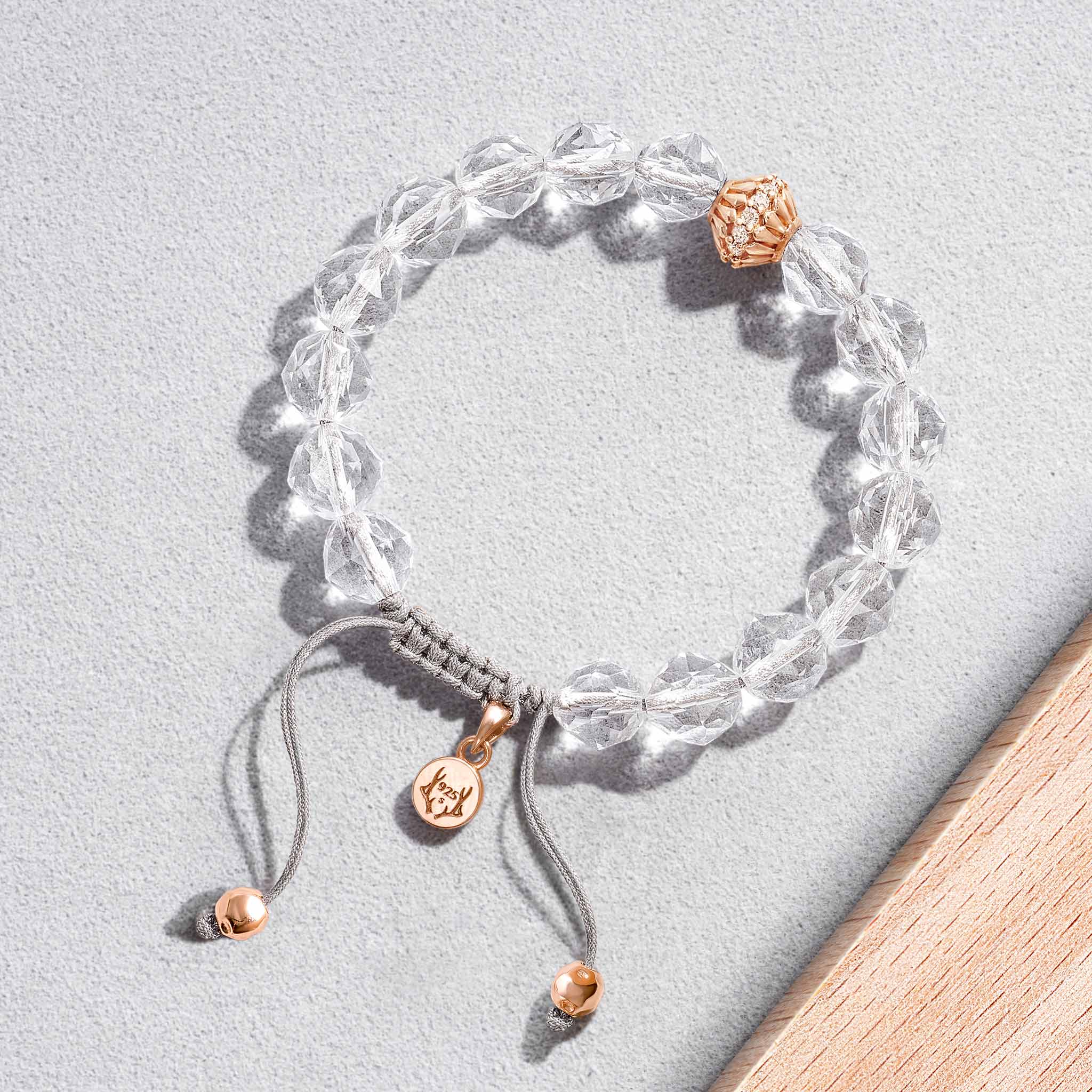 白水晶 雲莓 女士手鍊 - AWNL Taiwan