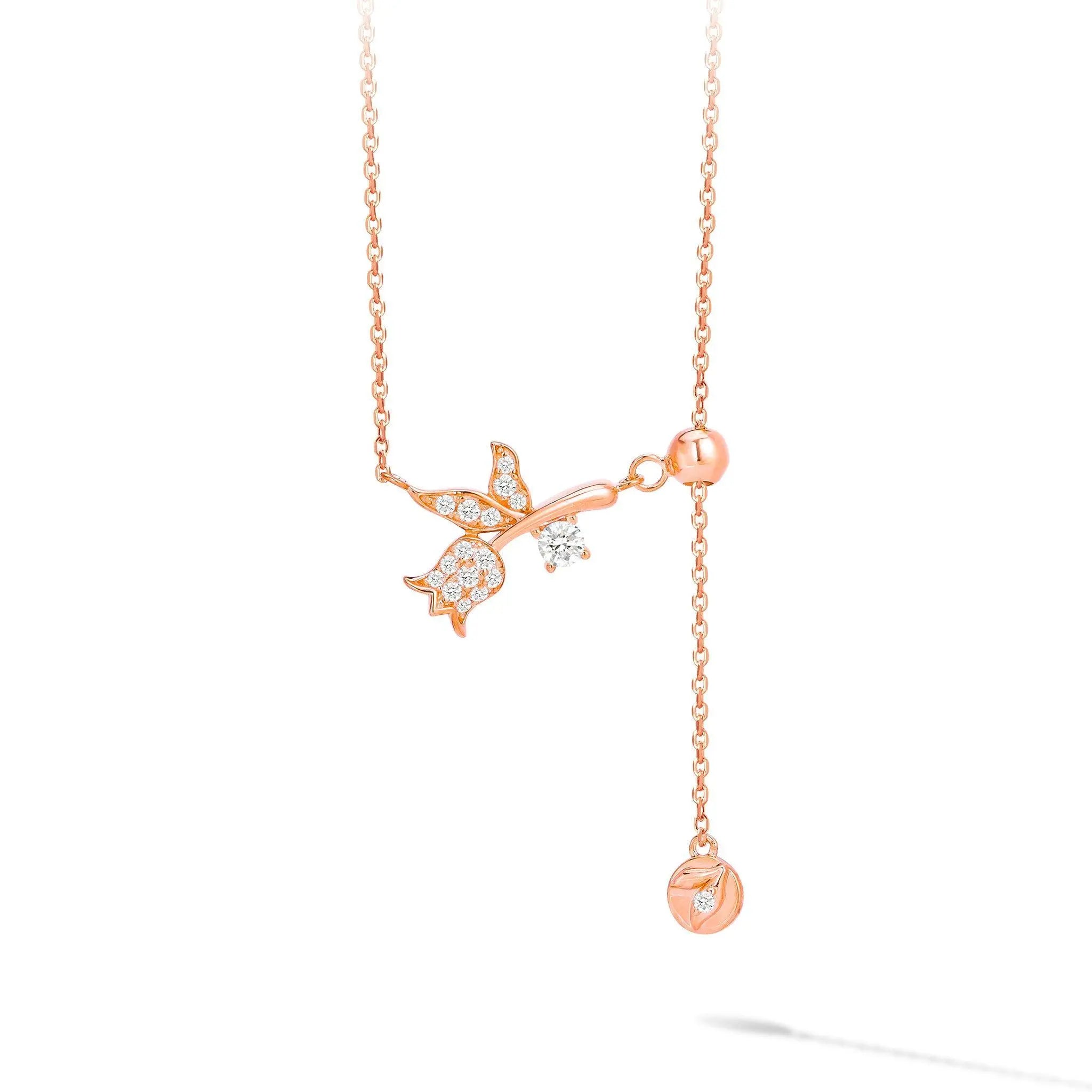 瑞典珠寶 AWNL 純銀 瑞典國花 幸福鈴蘭 女士項鍊 - AWNL Taiwan