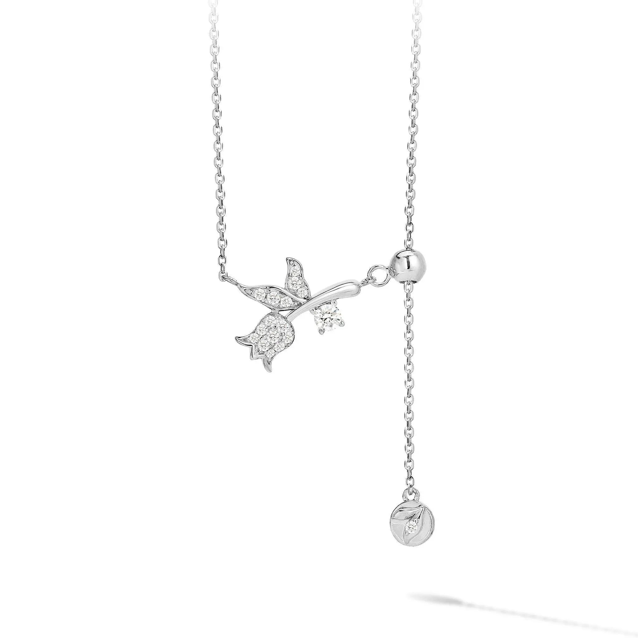 瑞典珠寶 AWNL 純銀 瑞典國花 幸福鈴蘭 女士項鍊 - AWNL Taiwan