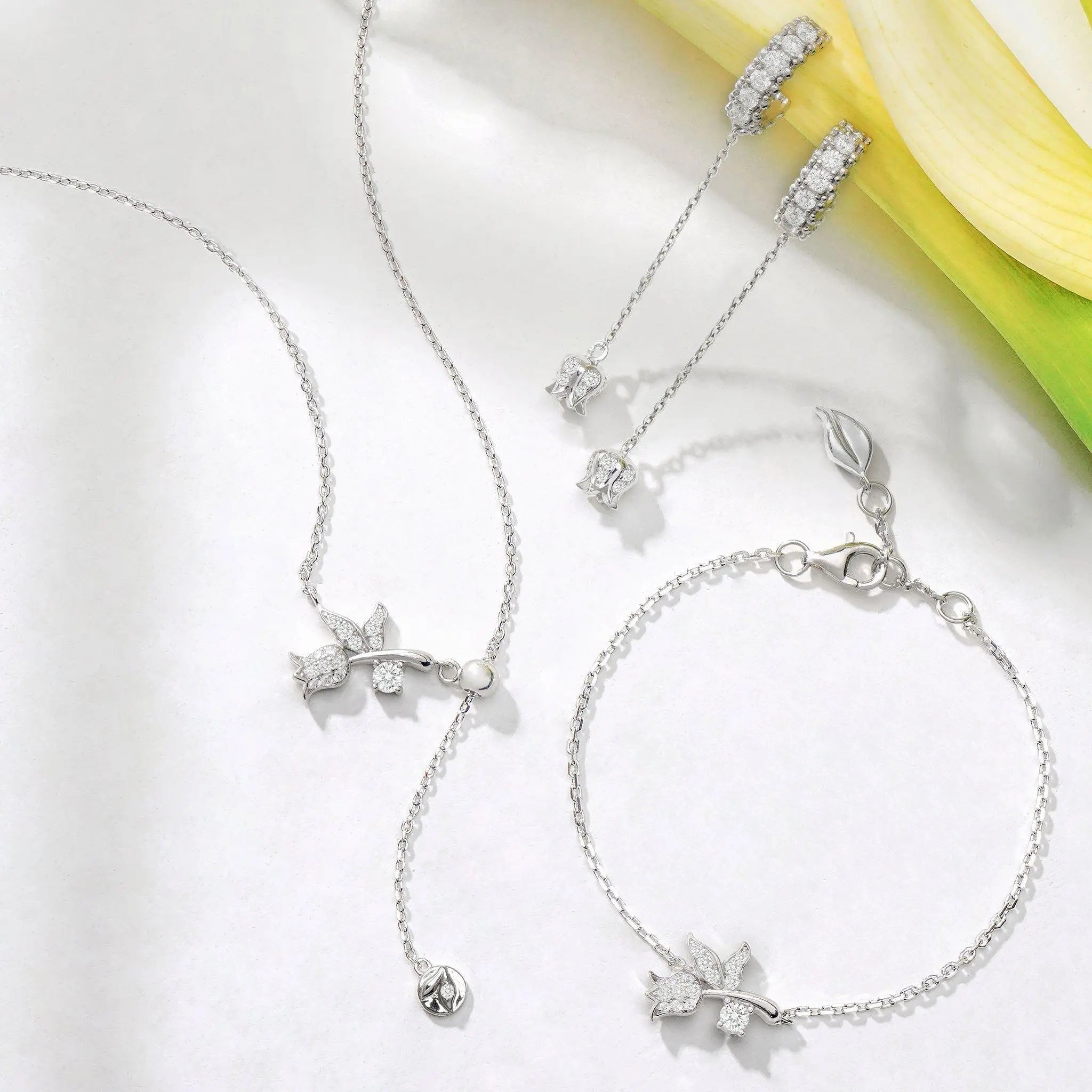 瑞典珠寶 AWNL 純銀 瑞典國花 幸福鈴蘭 女士項鍊 - AWNL Taiwan