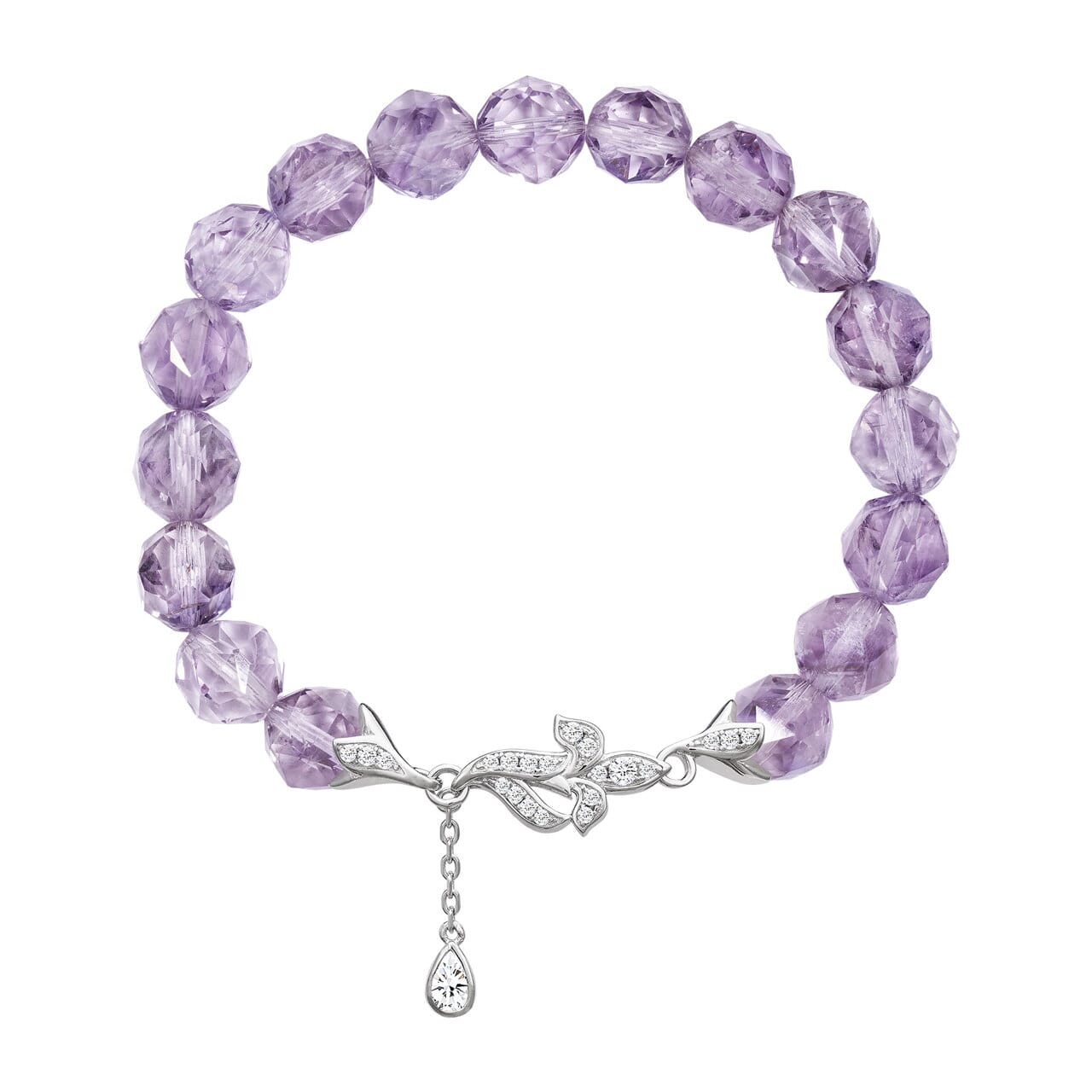紫水晶 鳶尾花 精靈 女士手鍊 - AWNL Taiwan