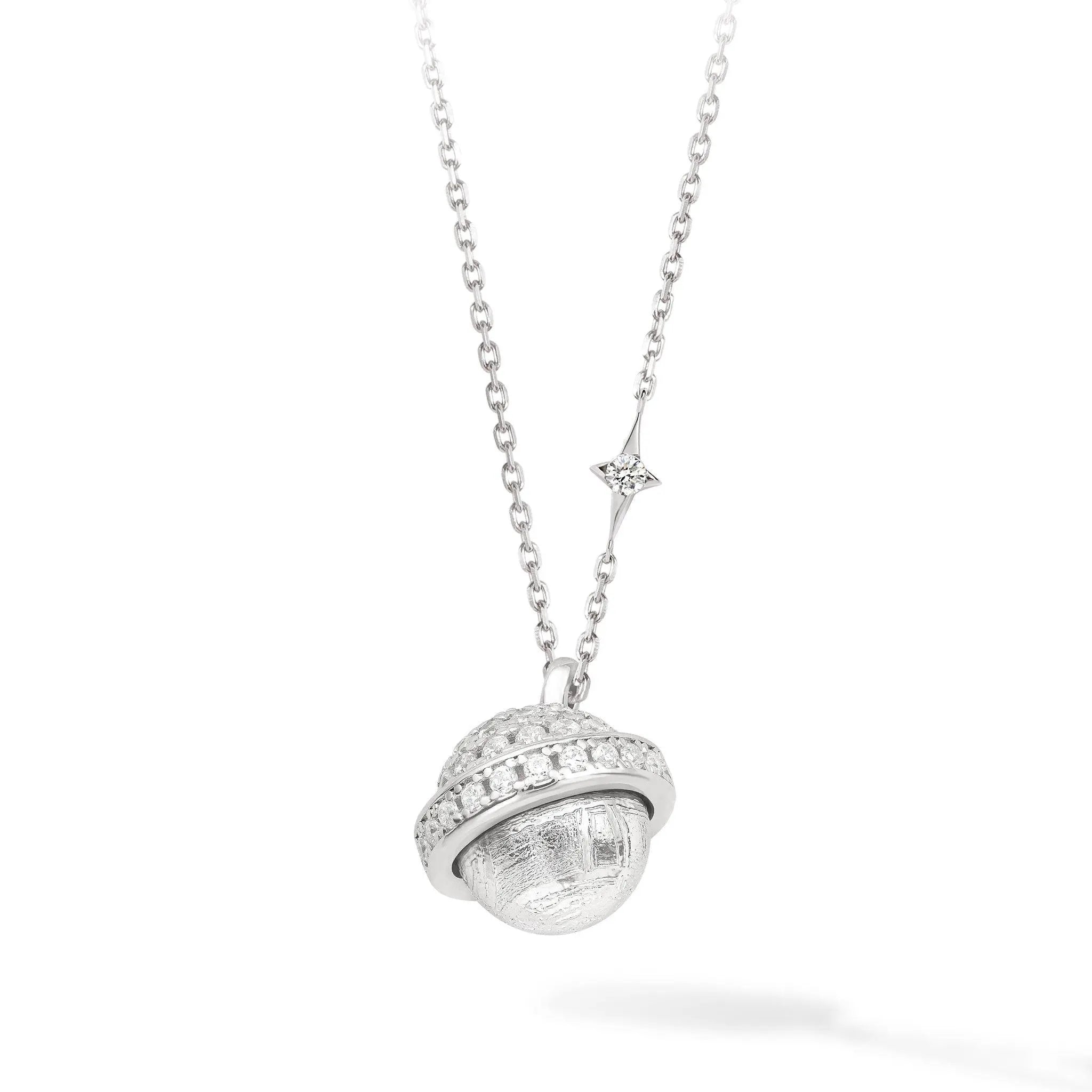 AWNL 瑞典珠寶 瑞典隕石 浪漫小飛碟 女士項鍊 - AWNL Taiwan