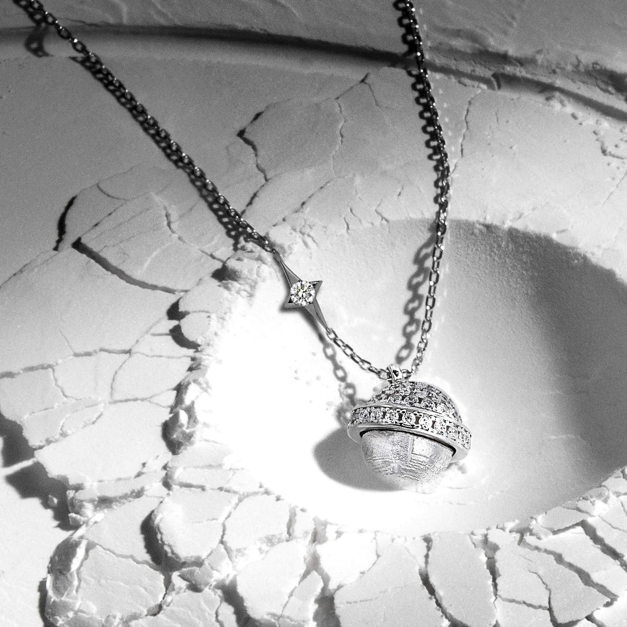 AWNL 瑞典珠寶 瑞典隕石 浪漫小飛碟 女士項鍊 - AWNL Taiwan