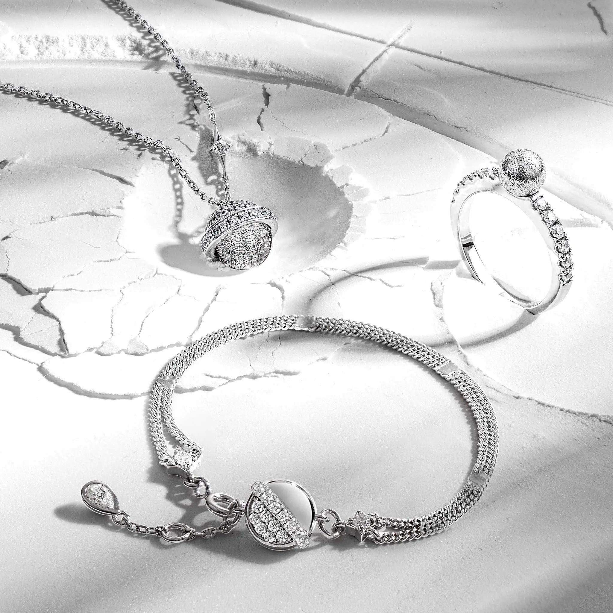 AWNL 瑞典珠寶 瑞典隕石 浪漫小飛碟 女士項鍊 - AWNL Taiwan