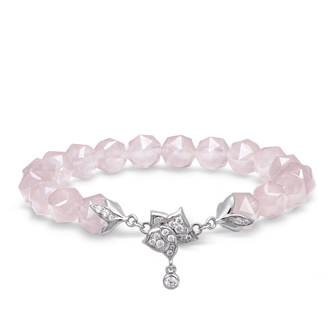 粉晶 蝴蝶蘭 守護 女士手鍊 - AWNL Taiwan