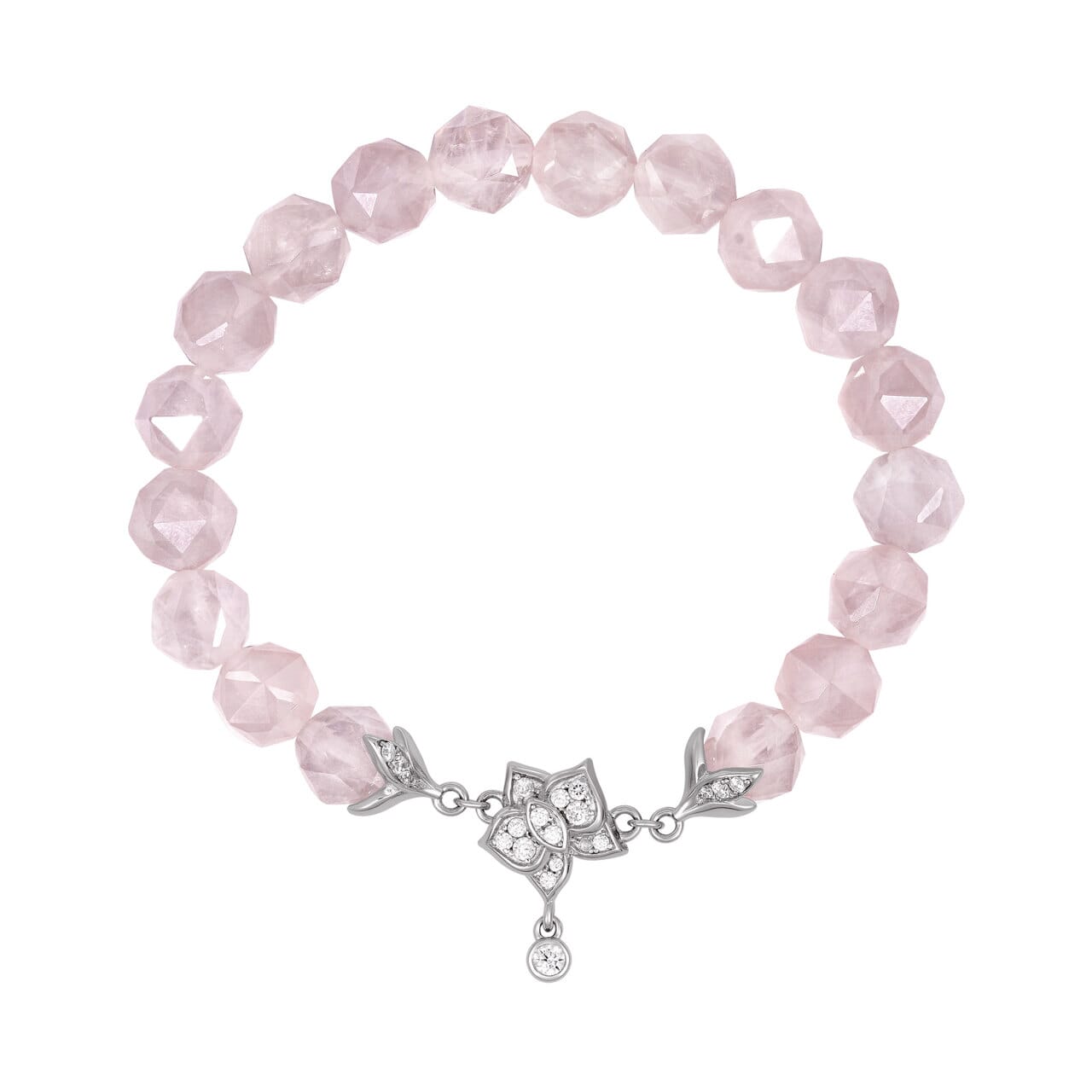 粉晶 蝴蝶蘭 守護 女士手鍊 - AWNL Taiwan