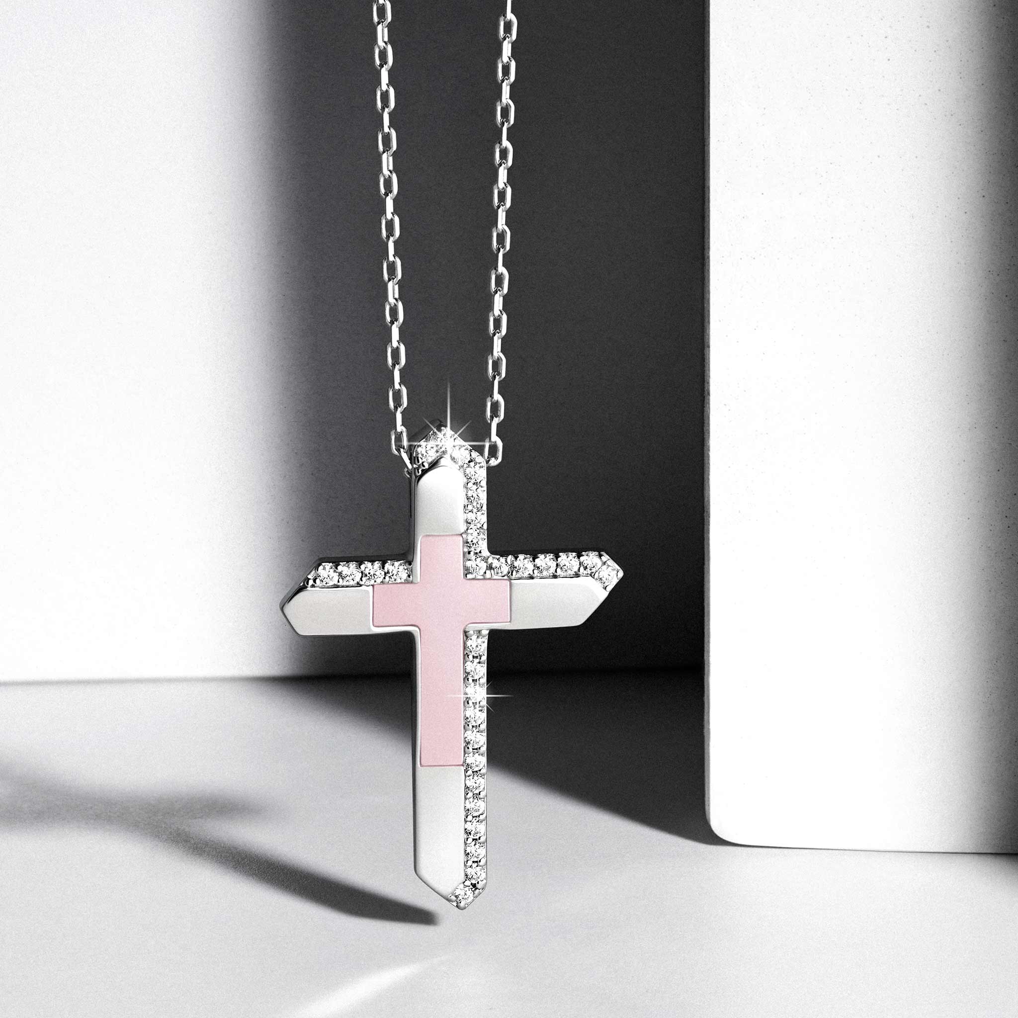 粉澳寶 十字架 項鍊 - AWNL Taiwan