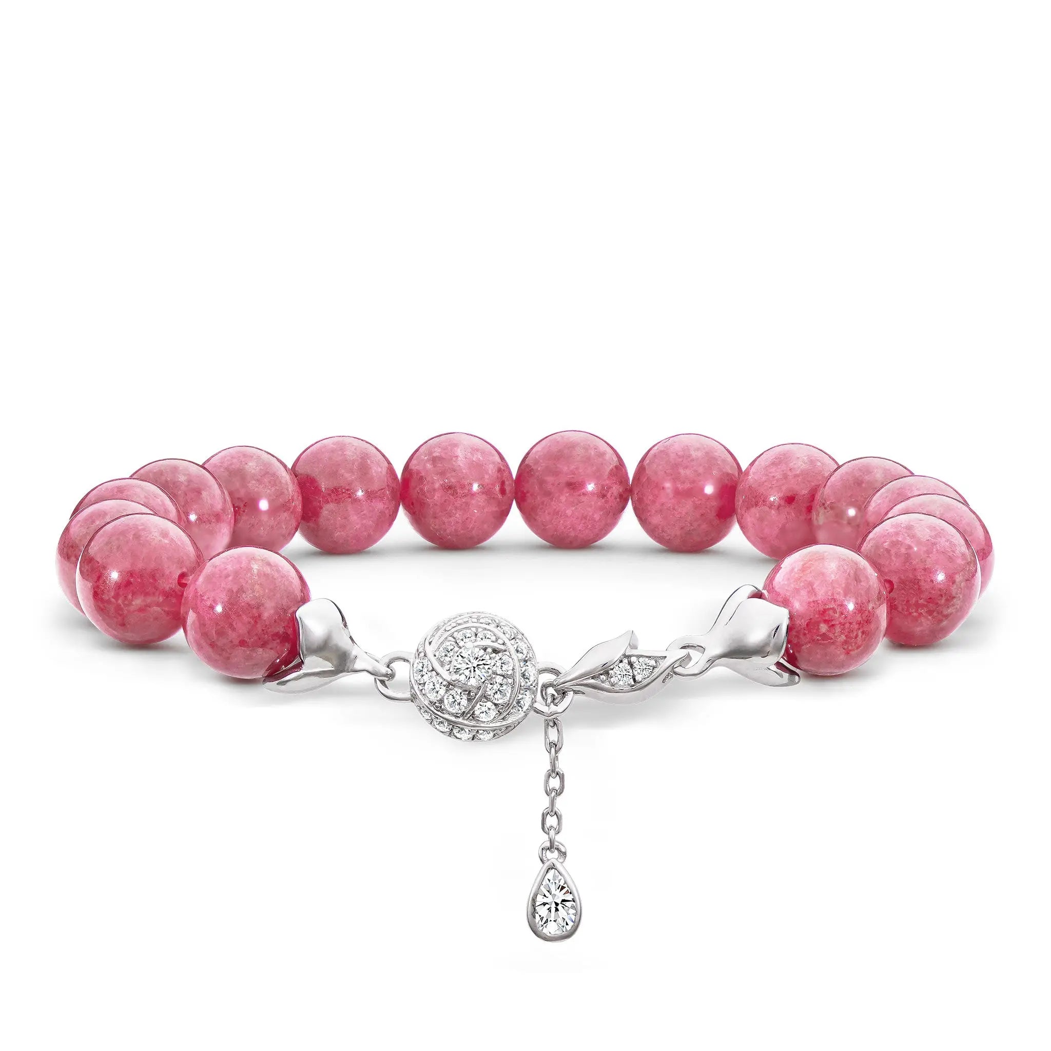 薔薇石 紅玫瑰 女士手鍊 - AWNL Taiwan