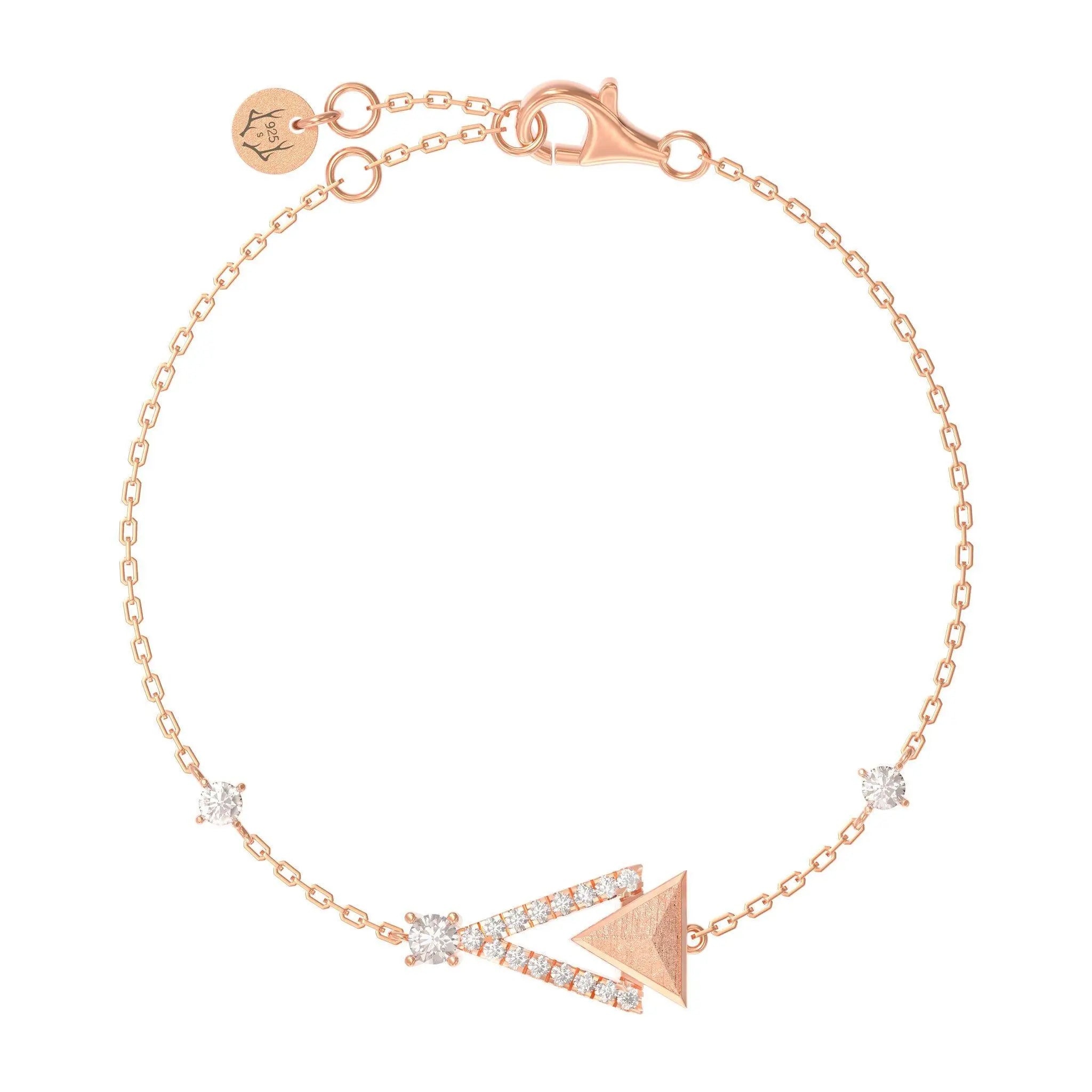 AWNL 瑞典珠寶 瑞典隕石 三角引力場 女士手鍊 隕石手鍊 - AWNL Taiwan