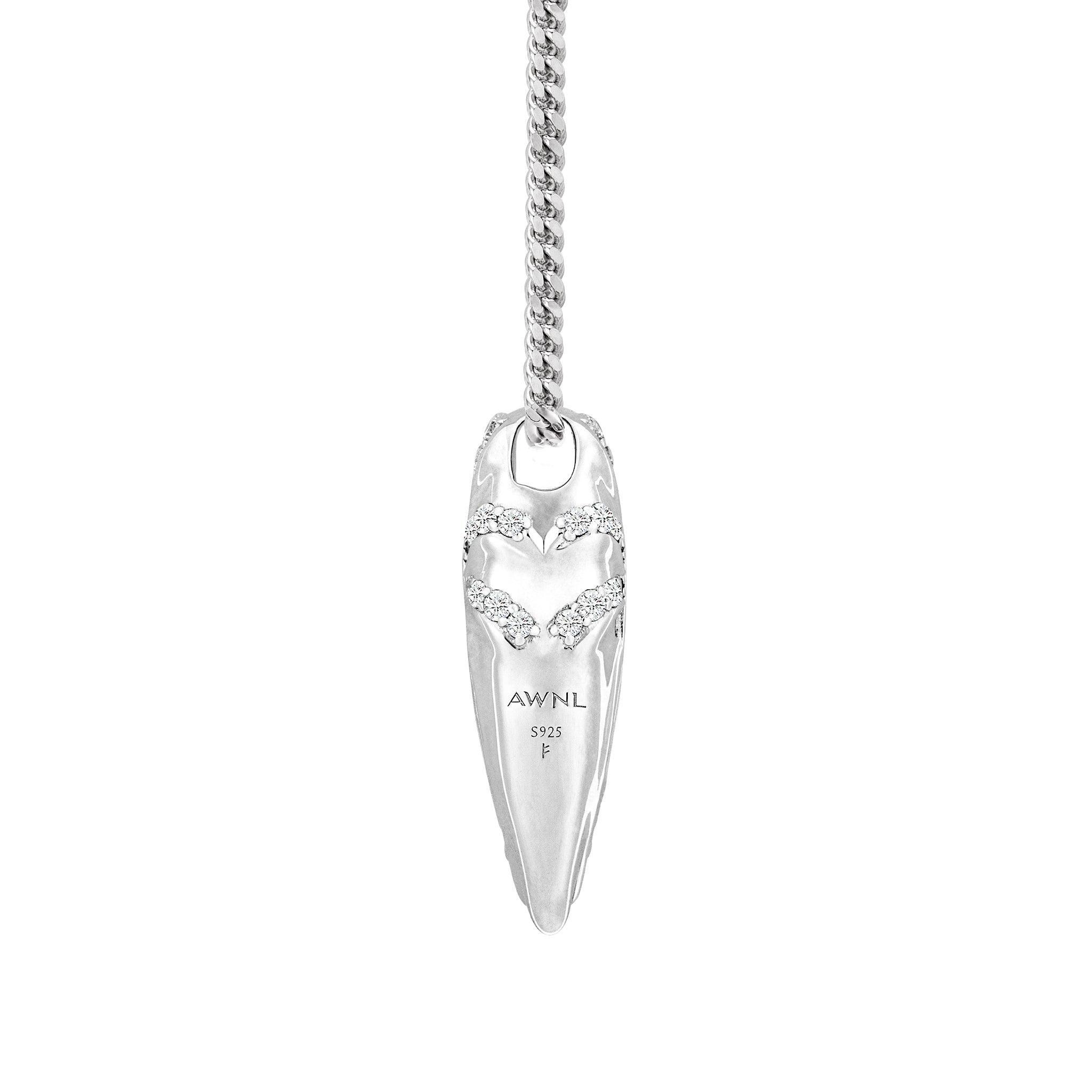 AWNL 瑞典珠寶 天然晶石 銀曜石 時光琥珀 情侶項鍊 女士項鍊 - AWNL Taiwan