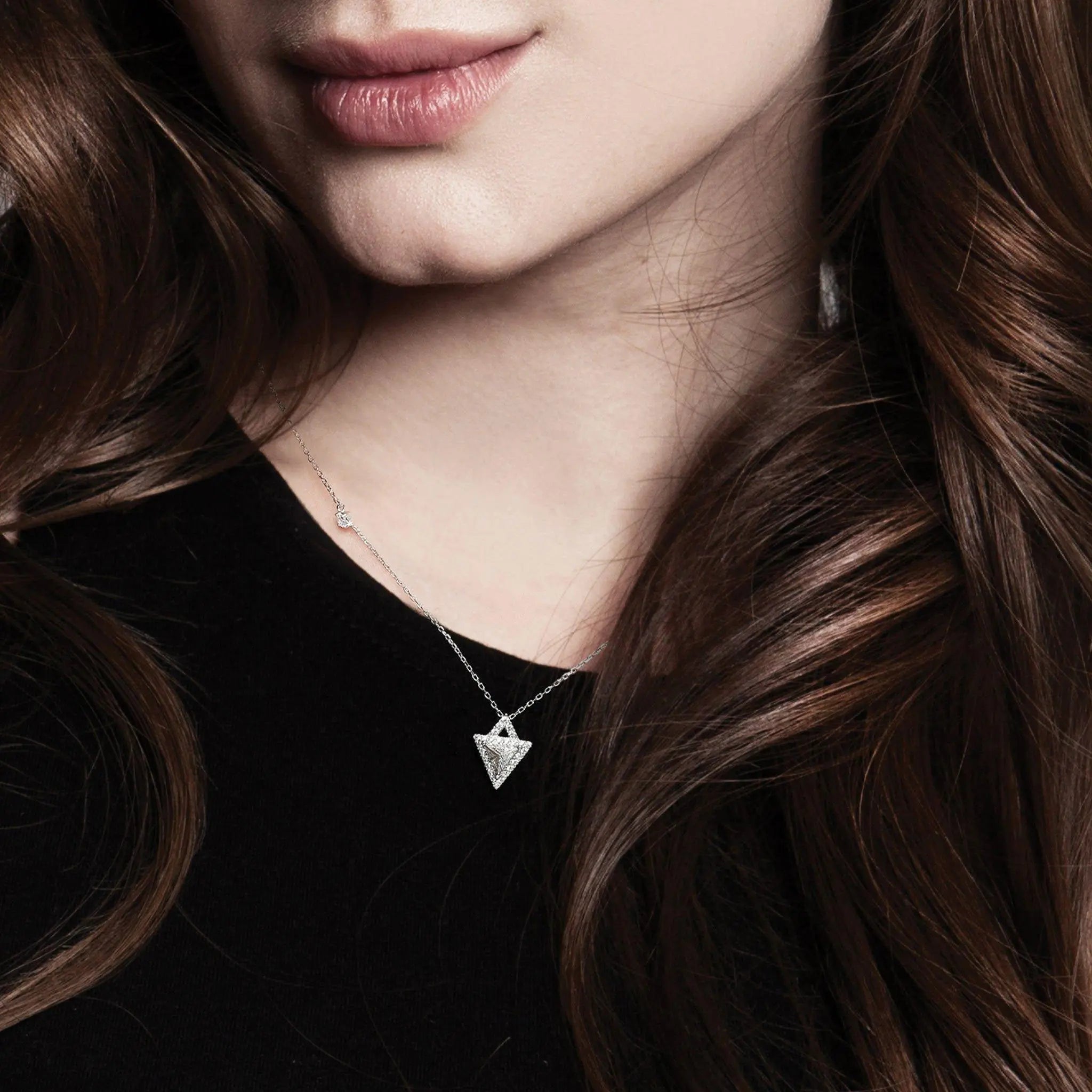 AWNL 瑞典珠寶 瑞典隕石 三角引力場 女士項鍊 - AWNL Taiwan