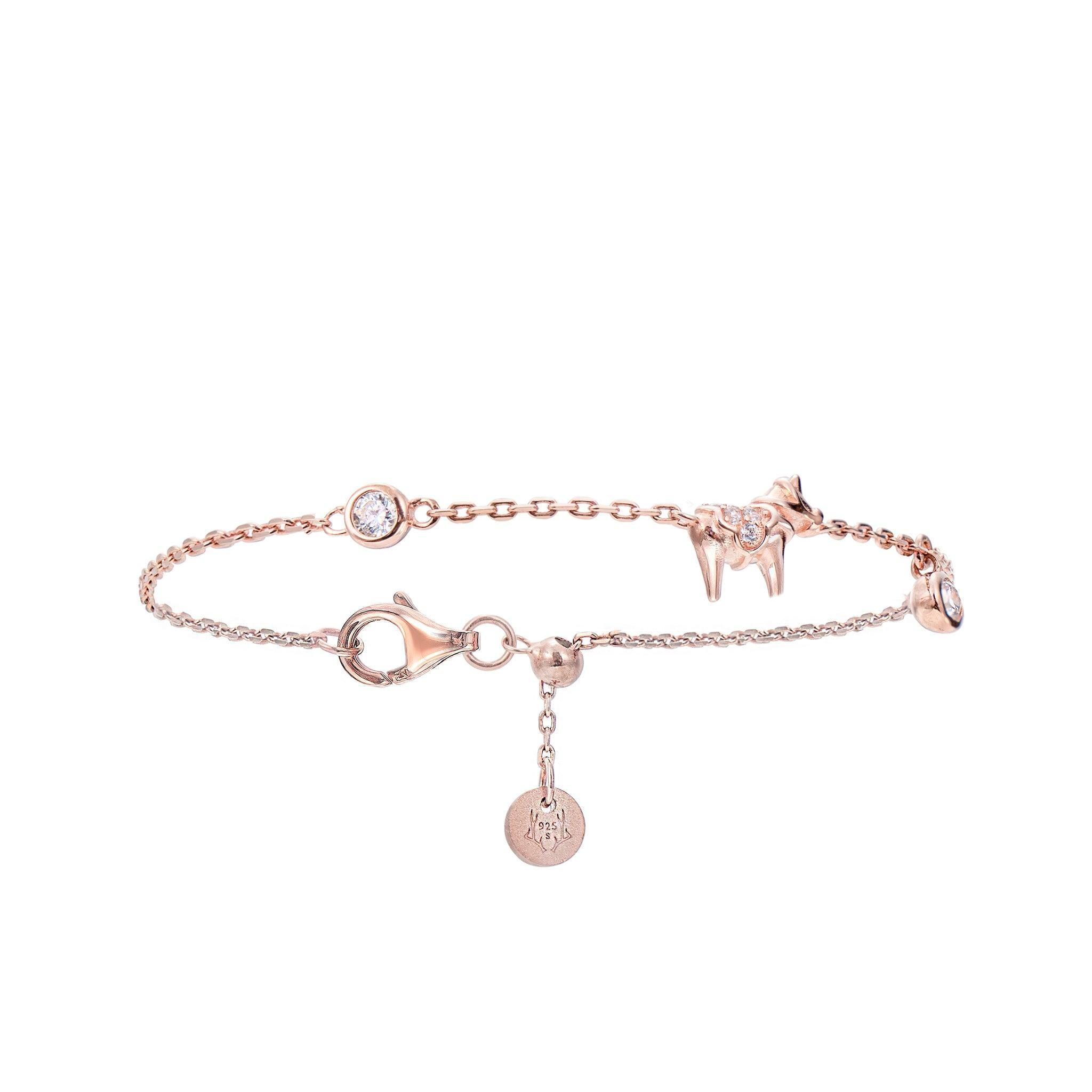 AWNL 瑞典珠寶 瑞典M隕石 天然晶石 馬達加斯加 粉晶 達拉木馬 女士雙圈手鍊 隕石手鍊- AWNL Taiwan