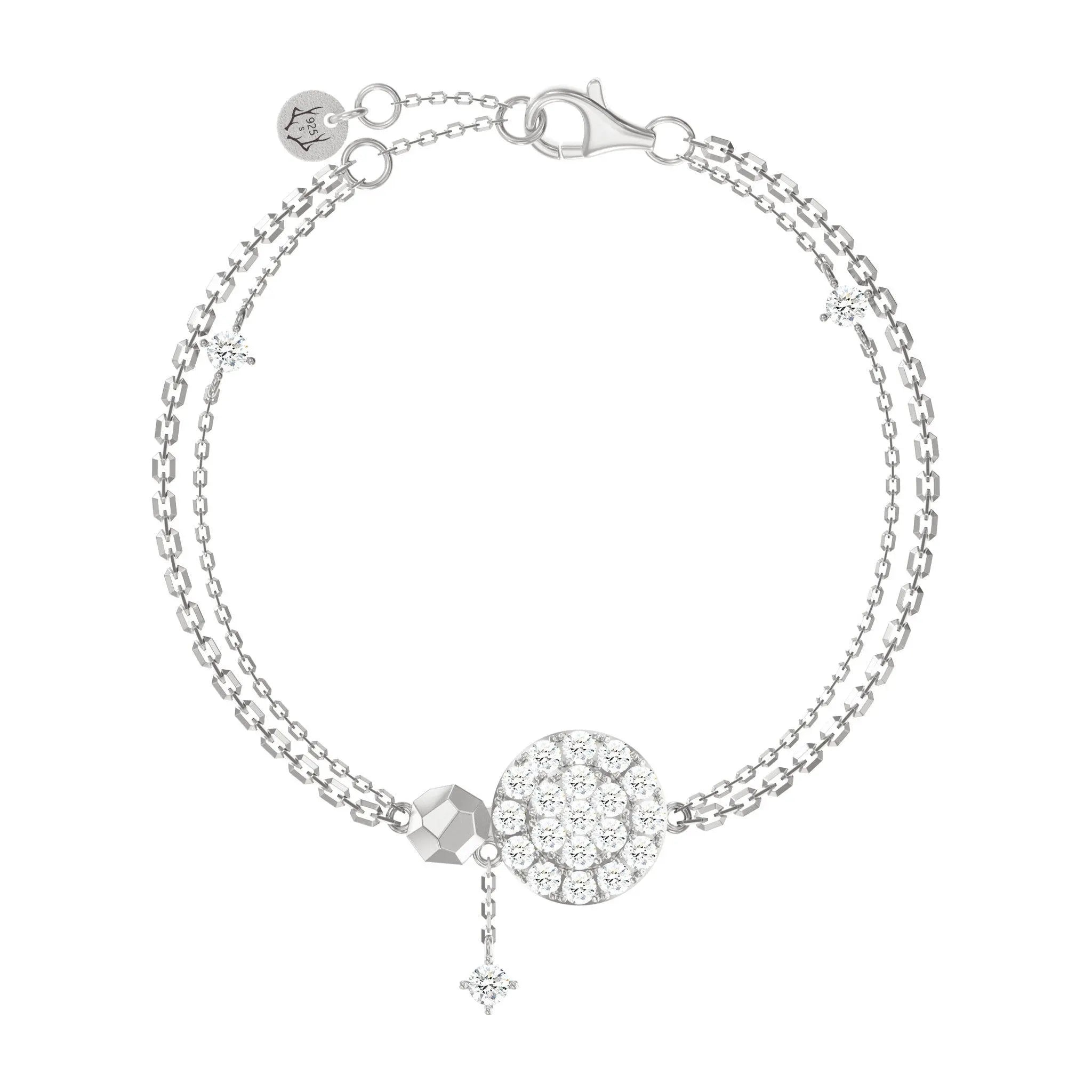 AWNL 瑞典珠寶 純銀 暗夜繁星 女士手鍊 - AWNL Taiwan