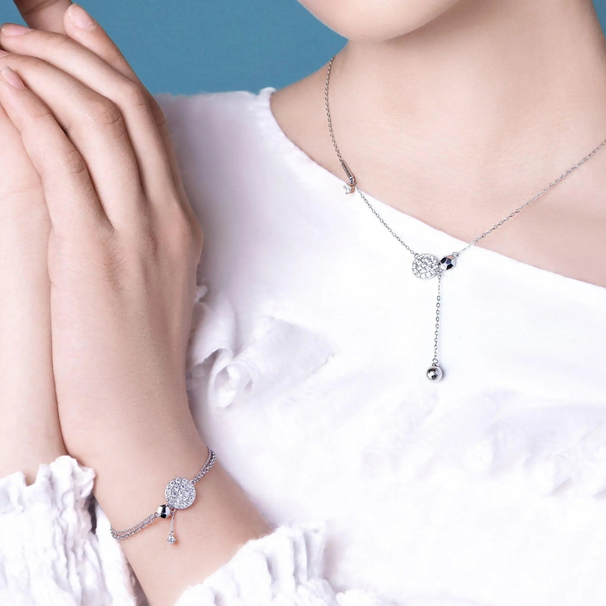 AWNL 瑞典珠寶 純銀 暗夜繁星 女士手鍊 - AWNL Taiwan