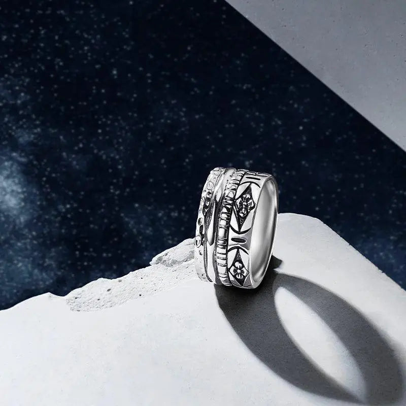 AWNL 瑞典珠寶 純銀 禪定吉祥草海 男士戒指