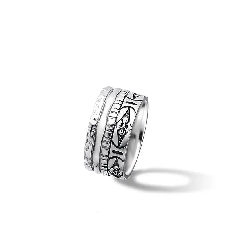 男士純銀戒指密宗吉祥草AWNL 瑞典珠寶 純銀 禪定吉祥草海 男士戒指