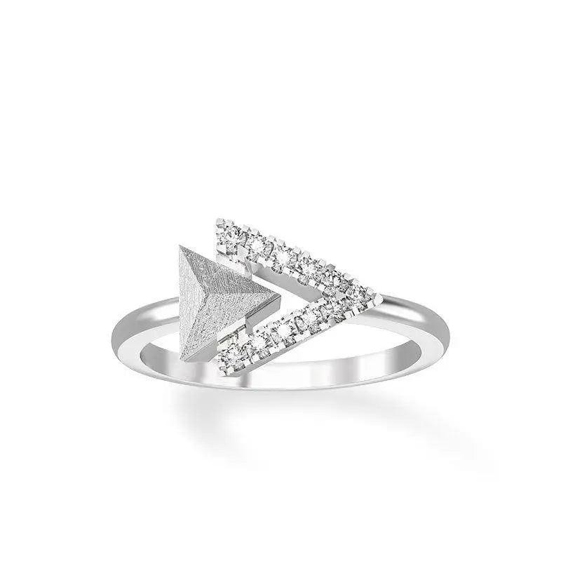 AWNL 三角引力場瑞典隕石 女士戒指 - AWNL Taiwan