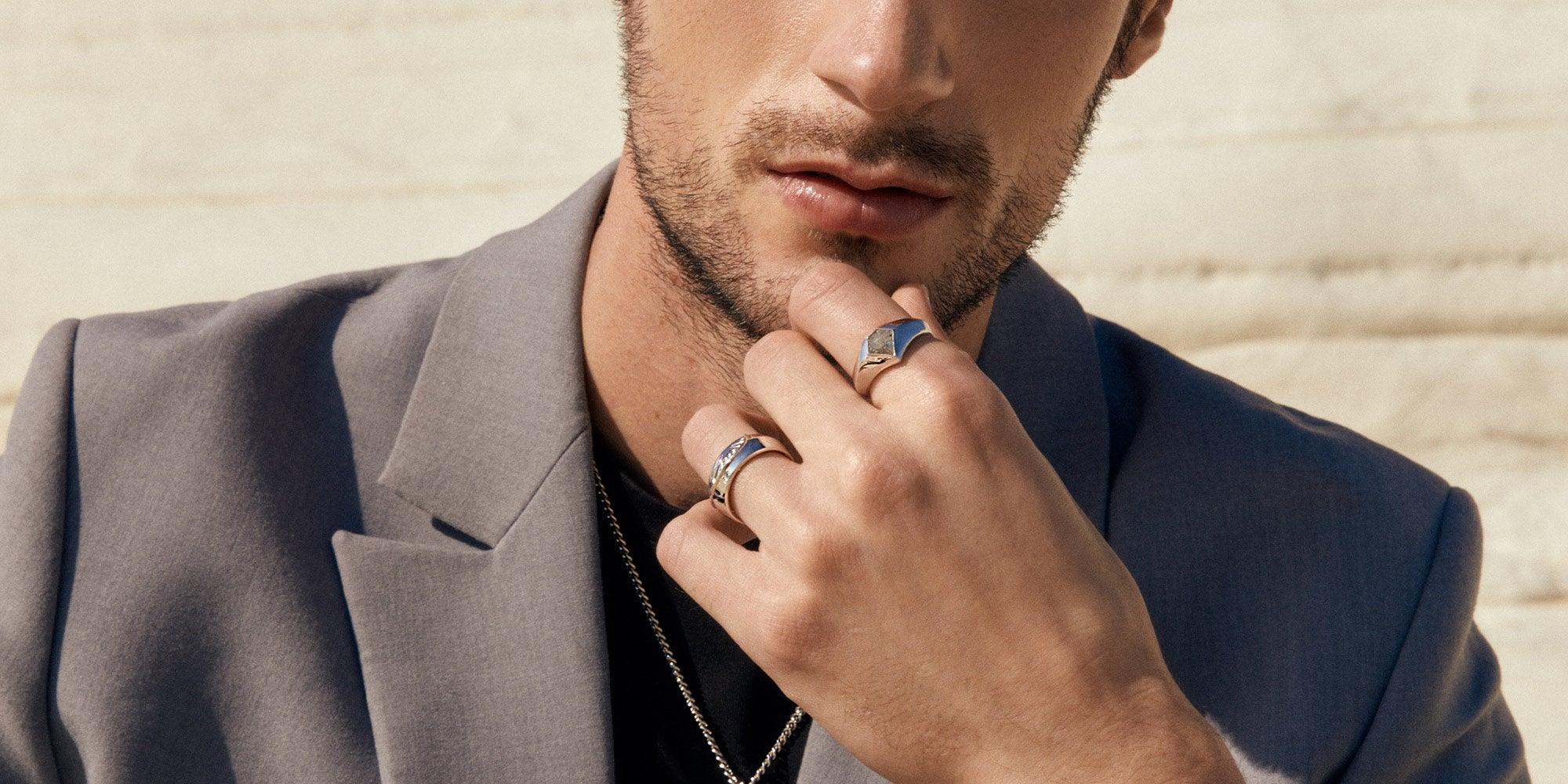 佩戴藝術：探索男士戒指的多樣性｜AWNL 瑞典設計輕珠寶