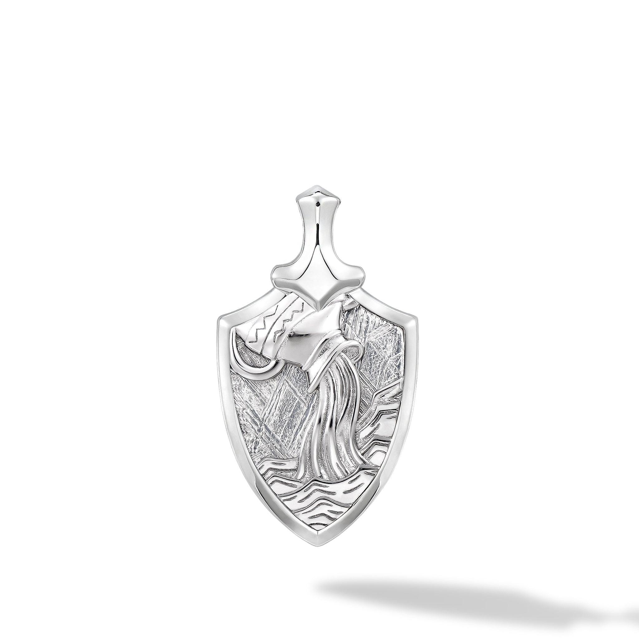 瑞典隕石 十二星座 水瓶座 男士吊墜銀項鍊｜AWNL 瑞典設計輕珠寶