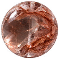 Orange Snowflake Phantom Quartz