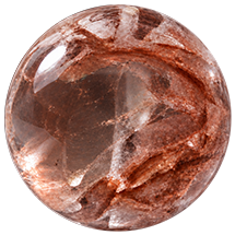 Orange Snowflake Phantom Quartz
