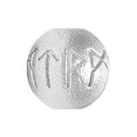 Rune Charm Platinum / 6mm