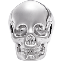 Skull Bead Silver