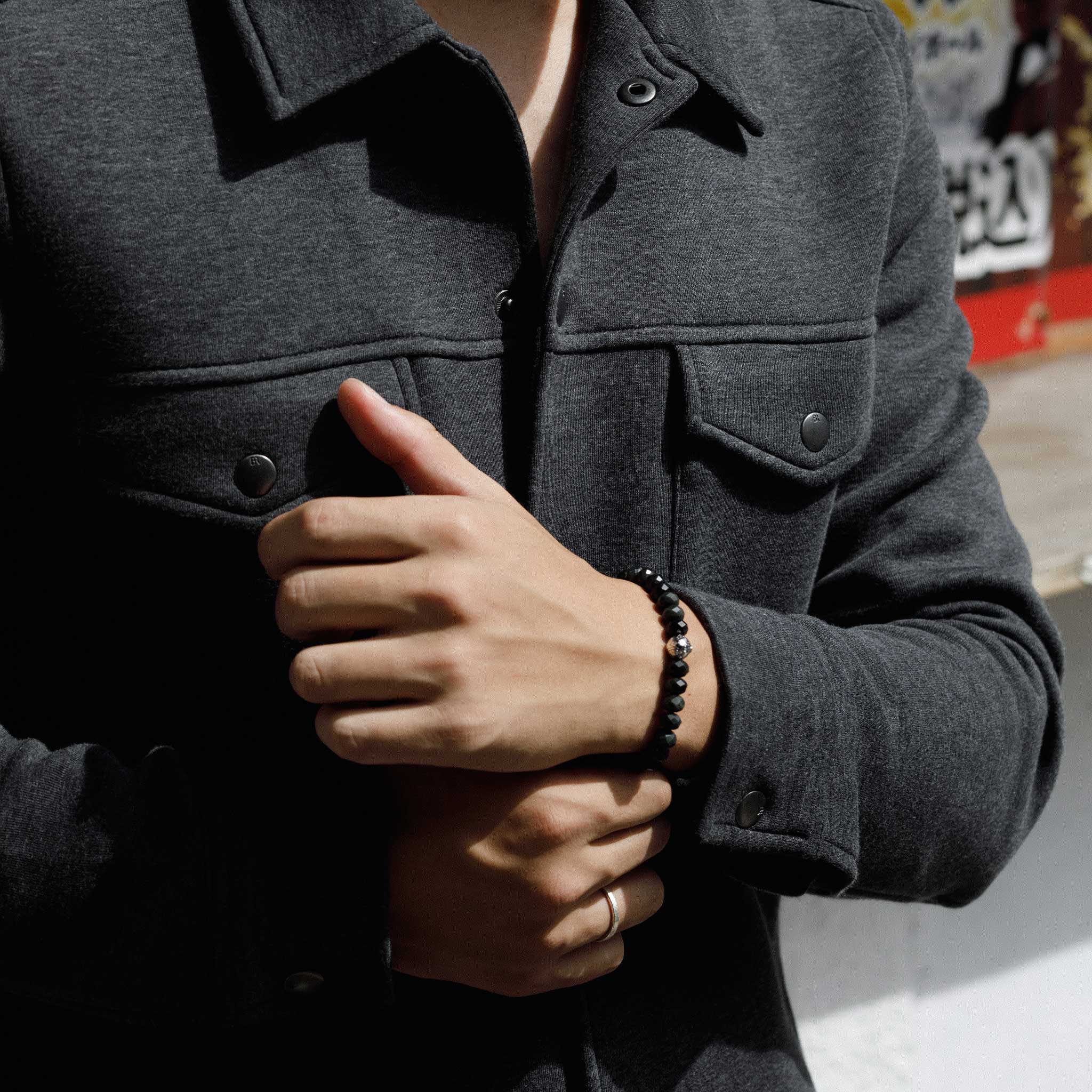 黑曜石 惡魔之眼 男士手鍊 - AWNL Taiwan