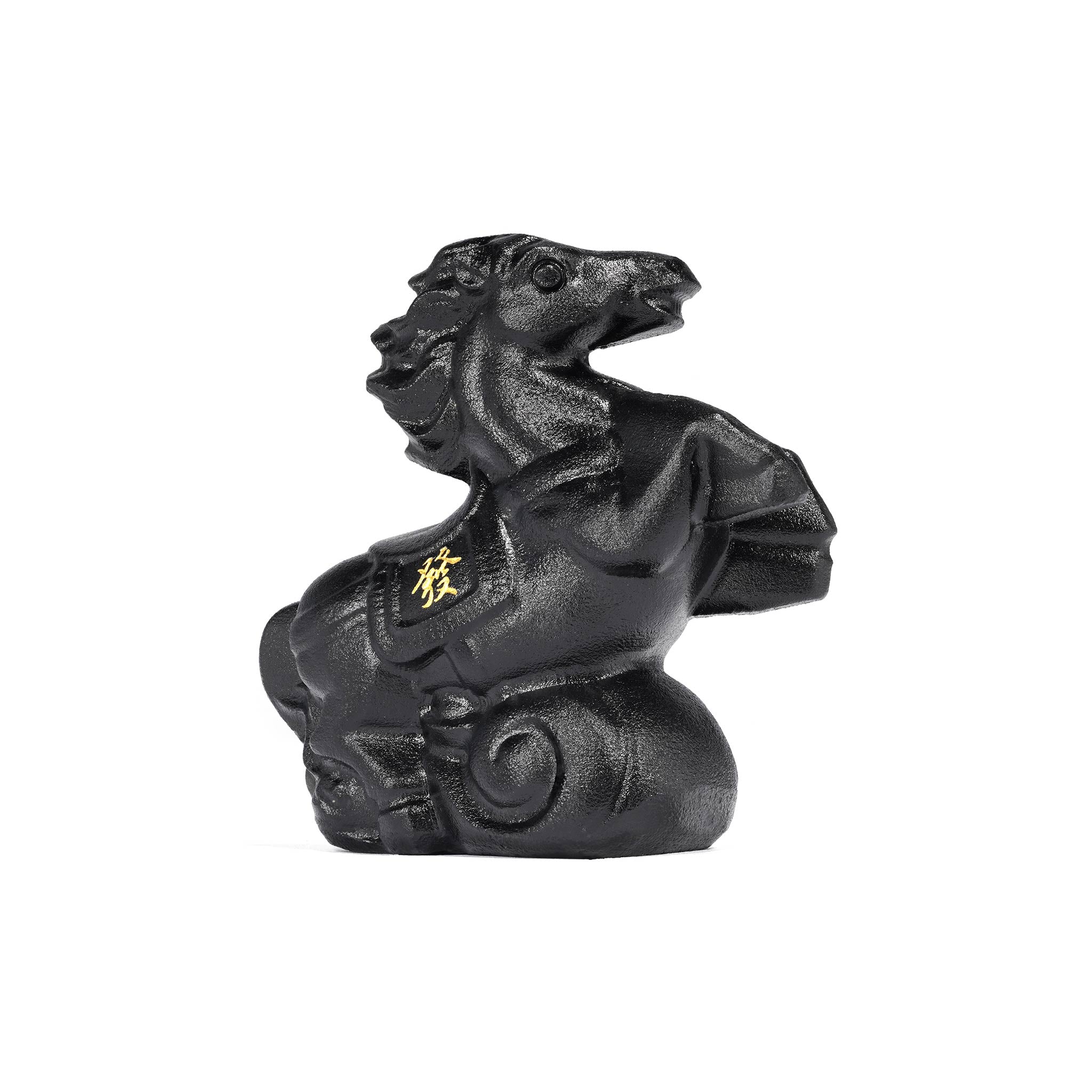 黑曜石 財富馬 擺件 - AWNL Taiwan