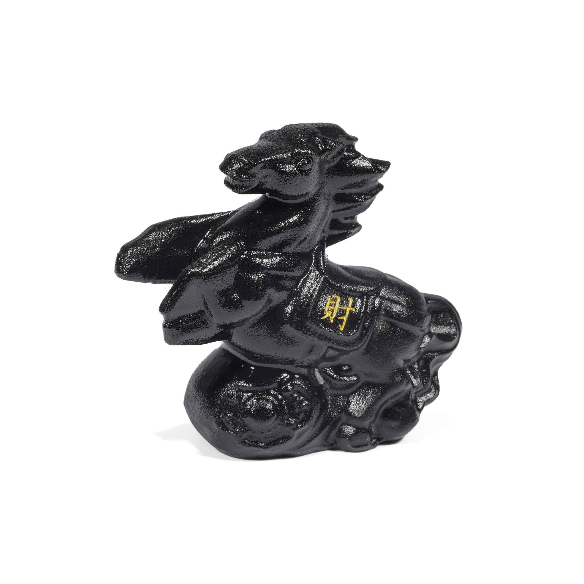 黑曜石 財富馬 擺件 - AWNL Taiwan