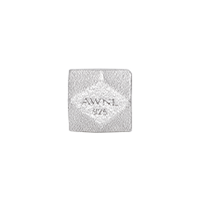 Square Charm Silver / 3.5mm