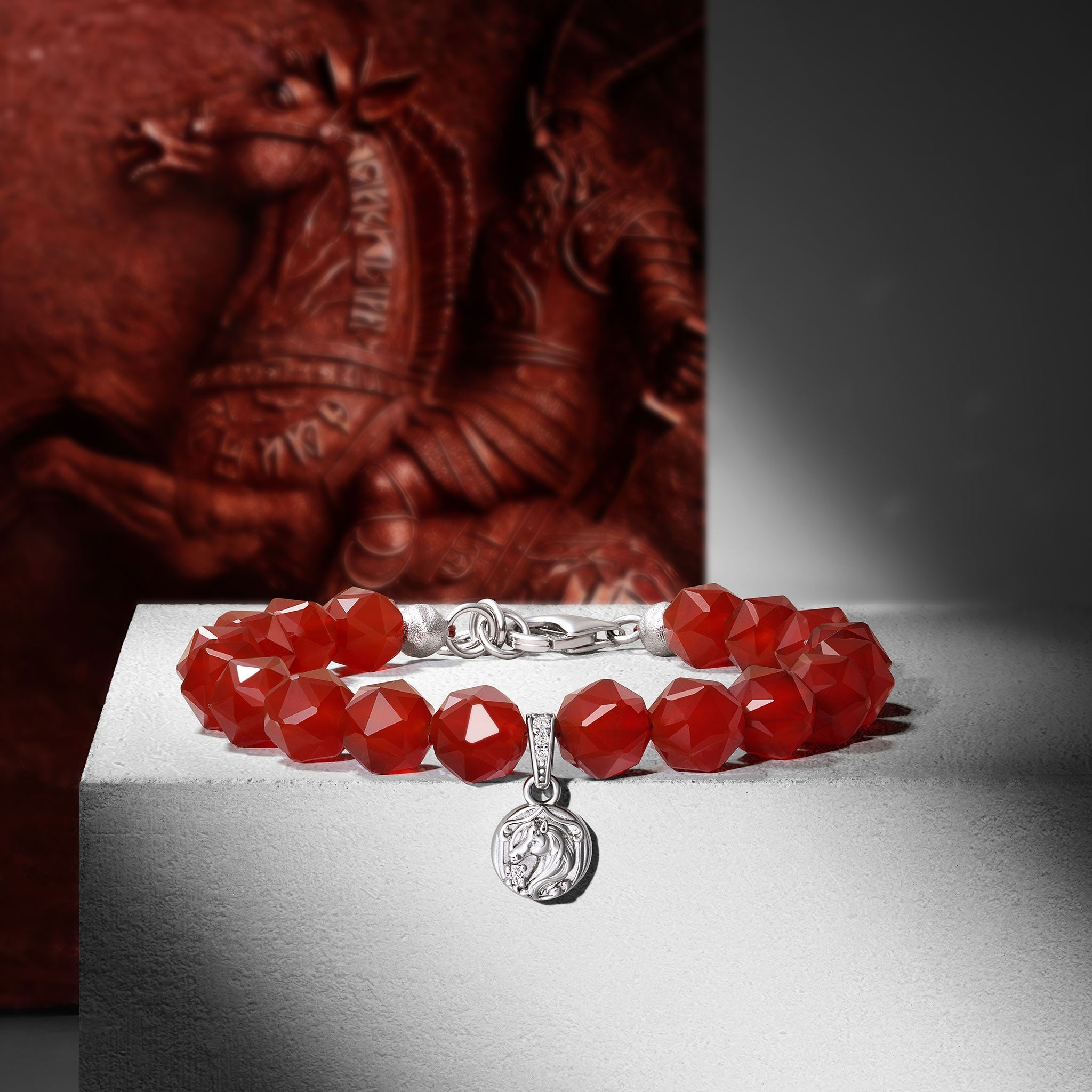 赤焰 扶搖天馬 紅瑪瑙 女士手鏈 - AWNL Taiwan