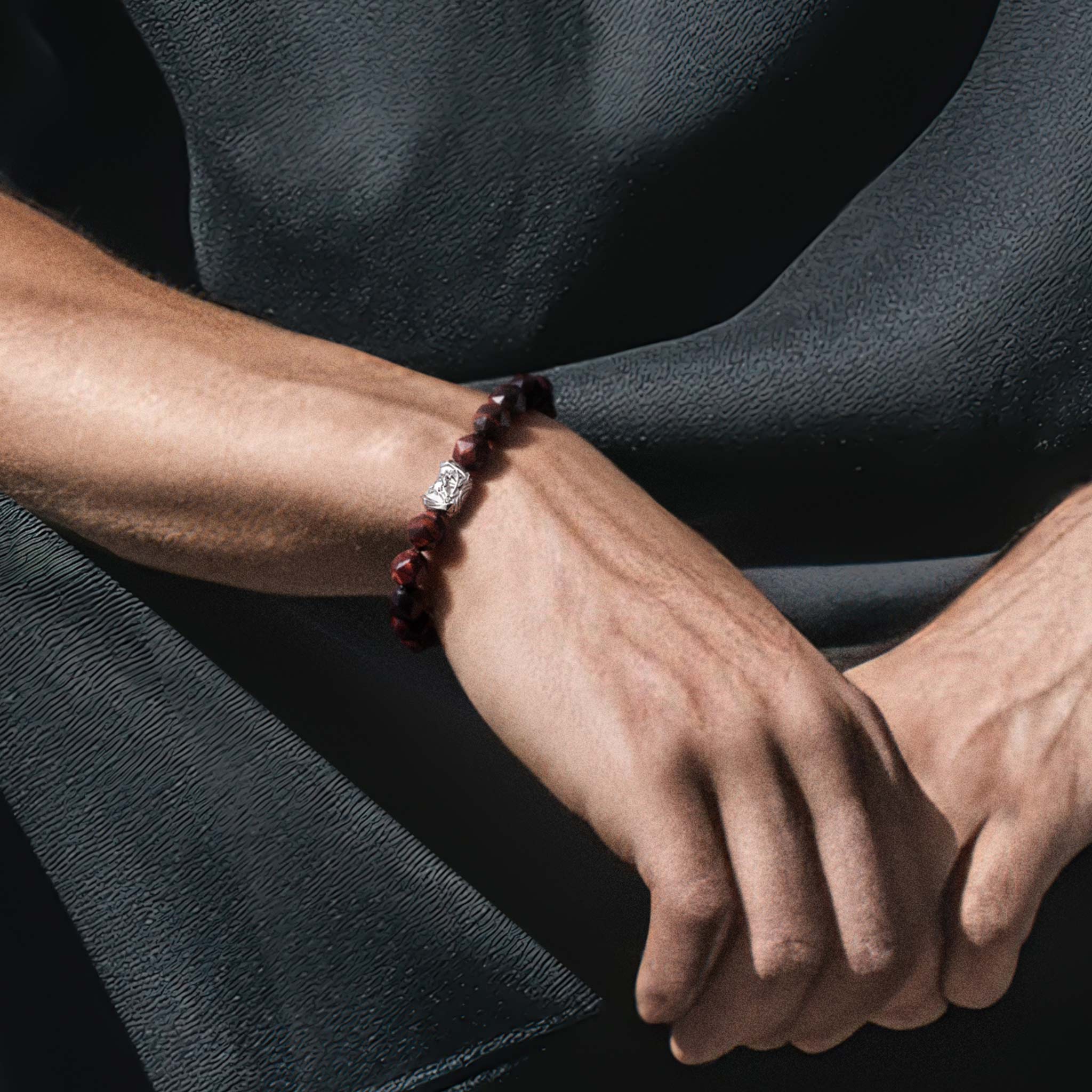 赤焰 汗血天馬 紅虎眼 男士手鏈 - AWNL Taiwan