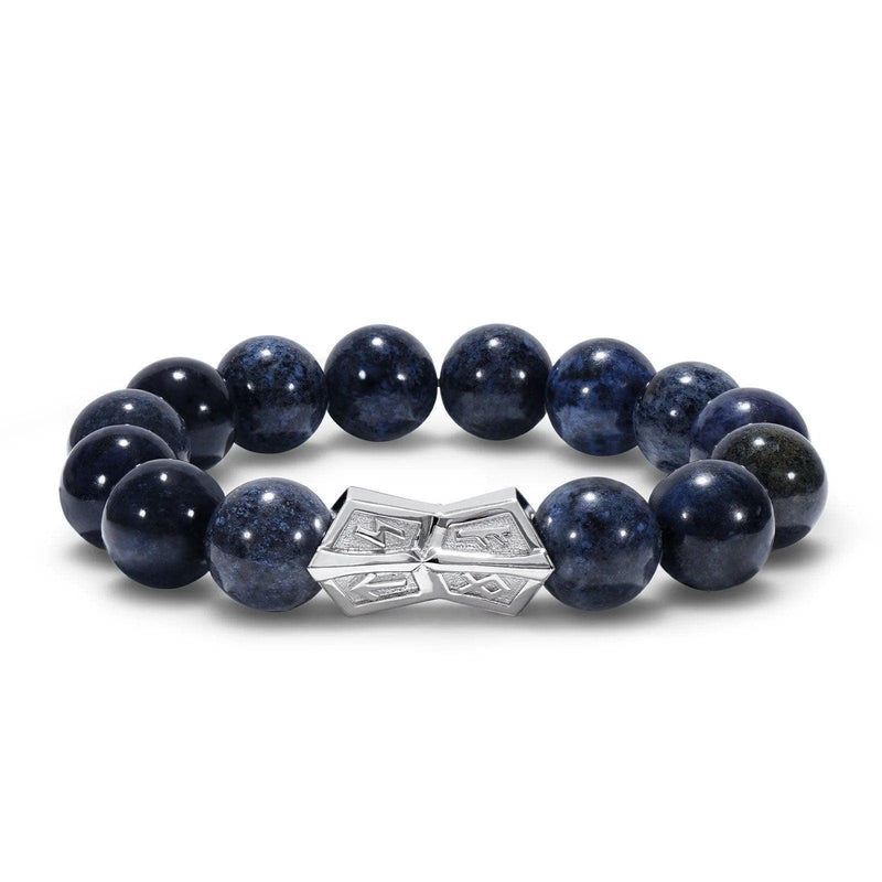 藍線石 火焰之刃 男士手鍊