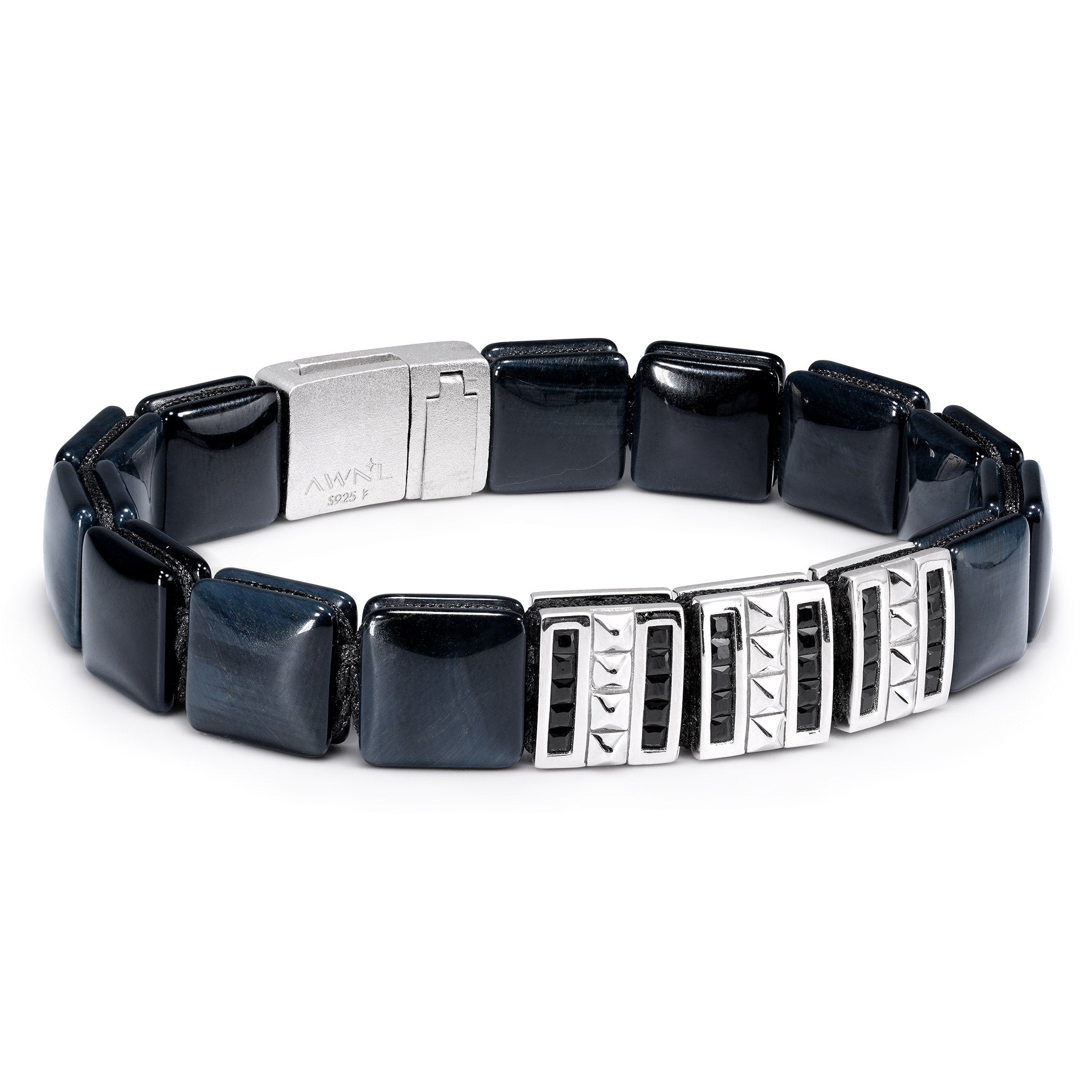 鷹眼石 法老之門 磁合扣 男士手鍊 - AWNL Taiwan