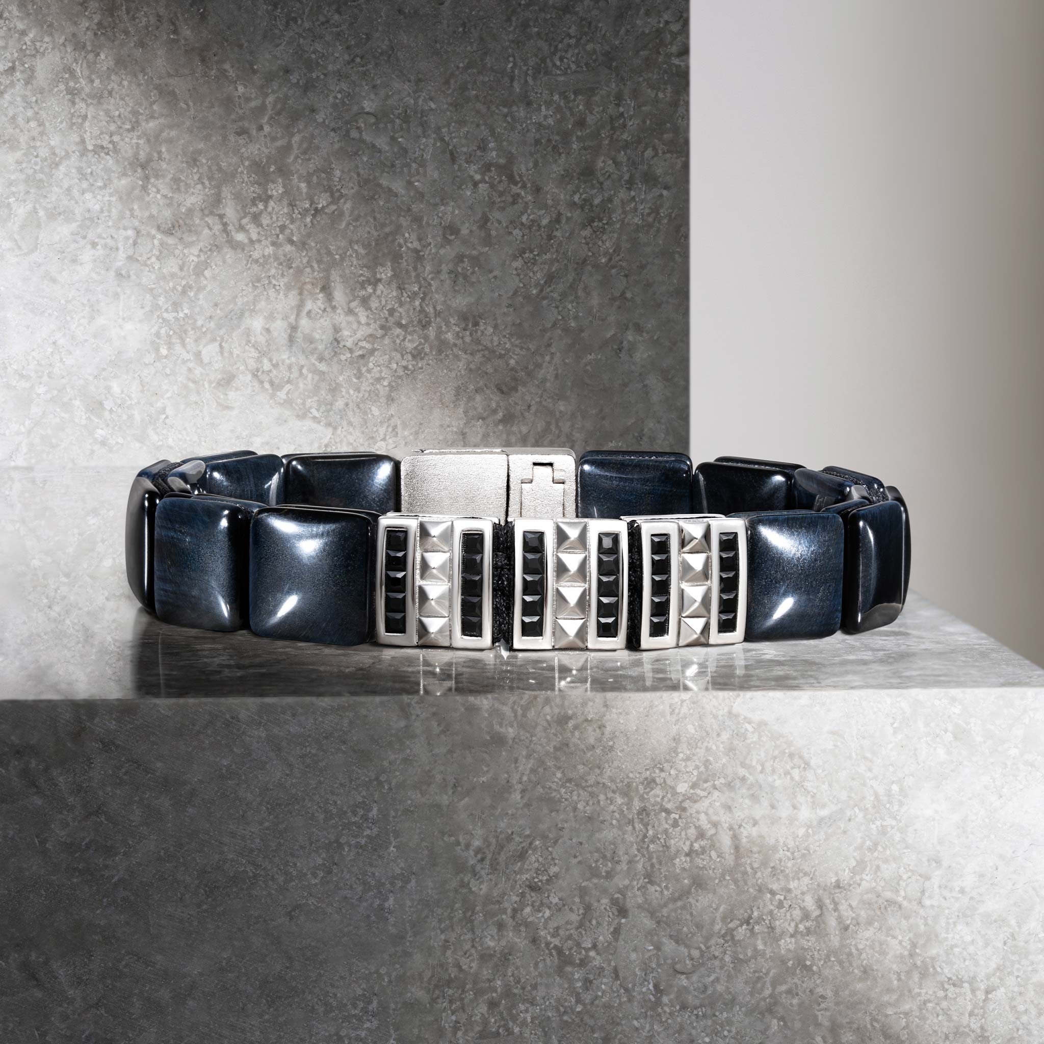 鷹眼石 法老之門 磁合扣 男士手鍊 - AWNL Taiwan