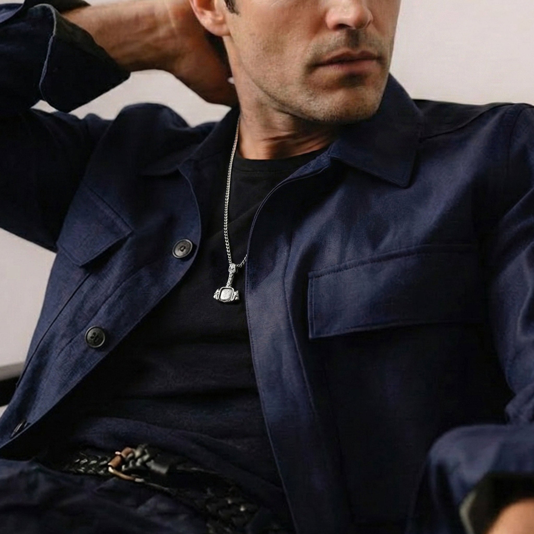 瑞典隕石 雷神之鎚 男士項鍊 - AWNL Taiwan